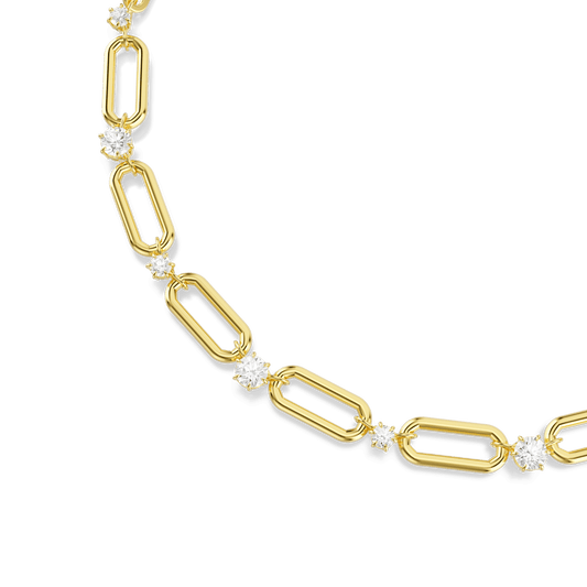 Constella necklace, White, Gold-tone plated 5683354
