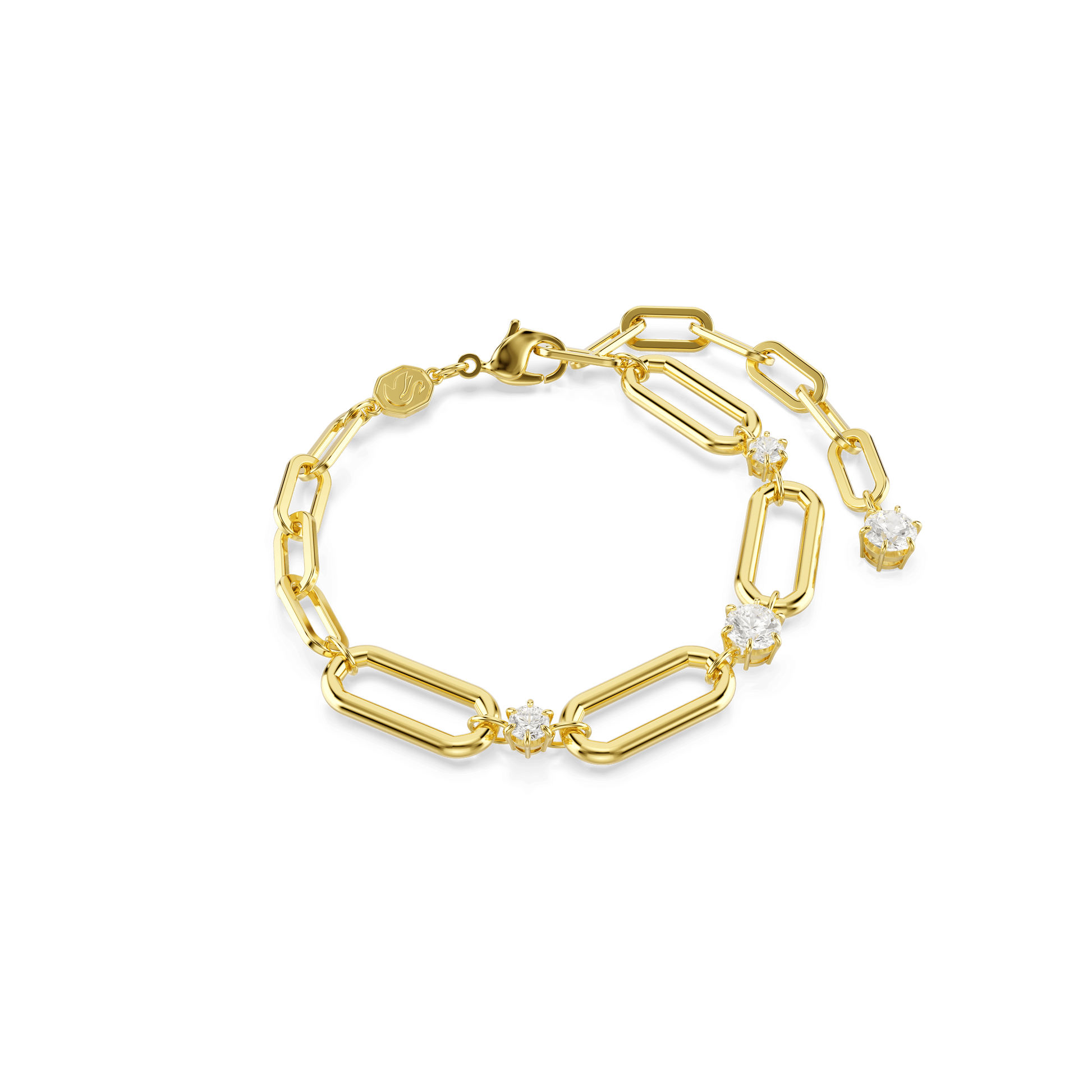 Constella bracelet, White, Gold-tone plated 5683359