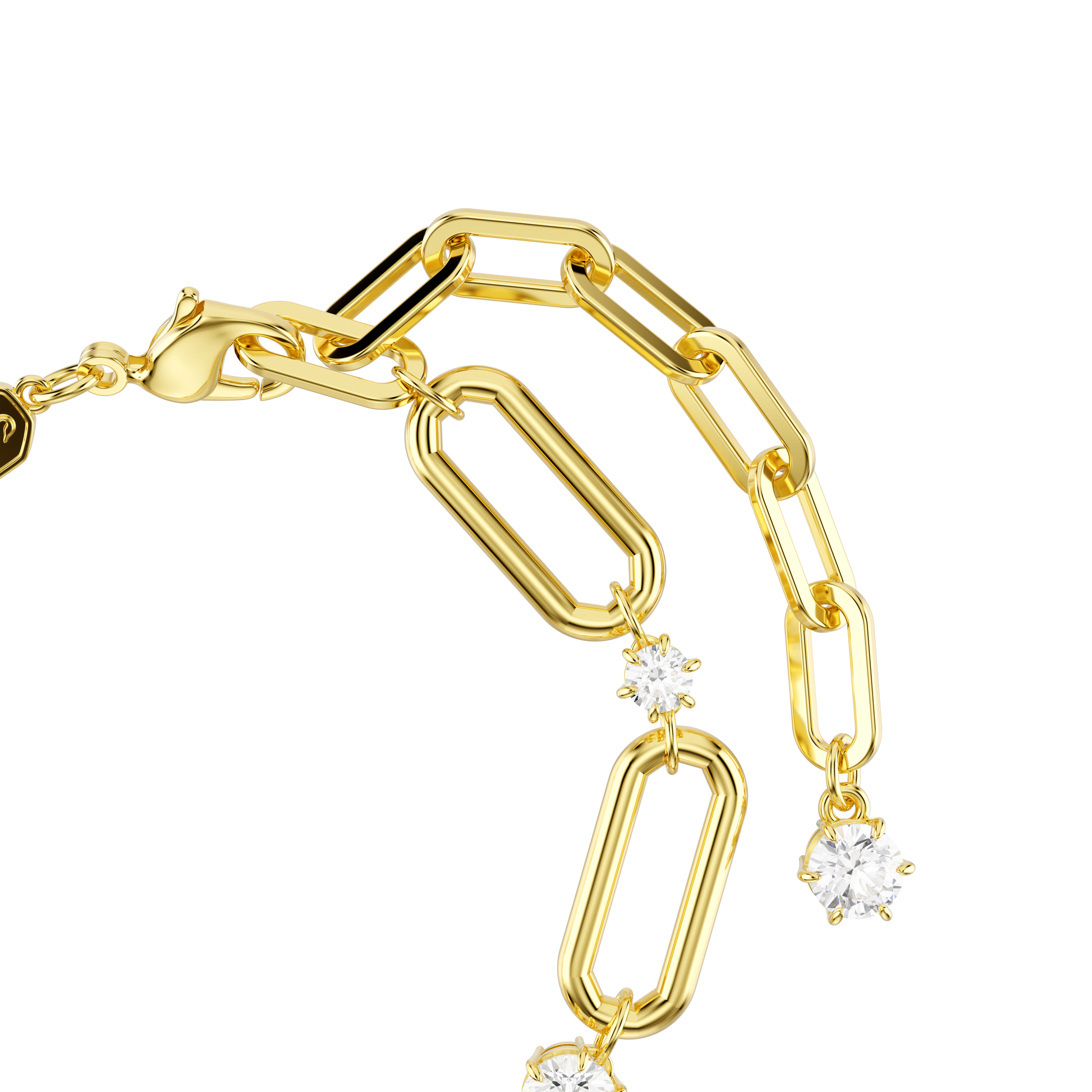 Constella bracelet, White, Gold-tone plated 5683359