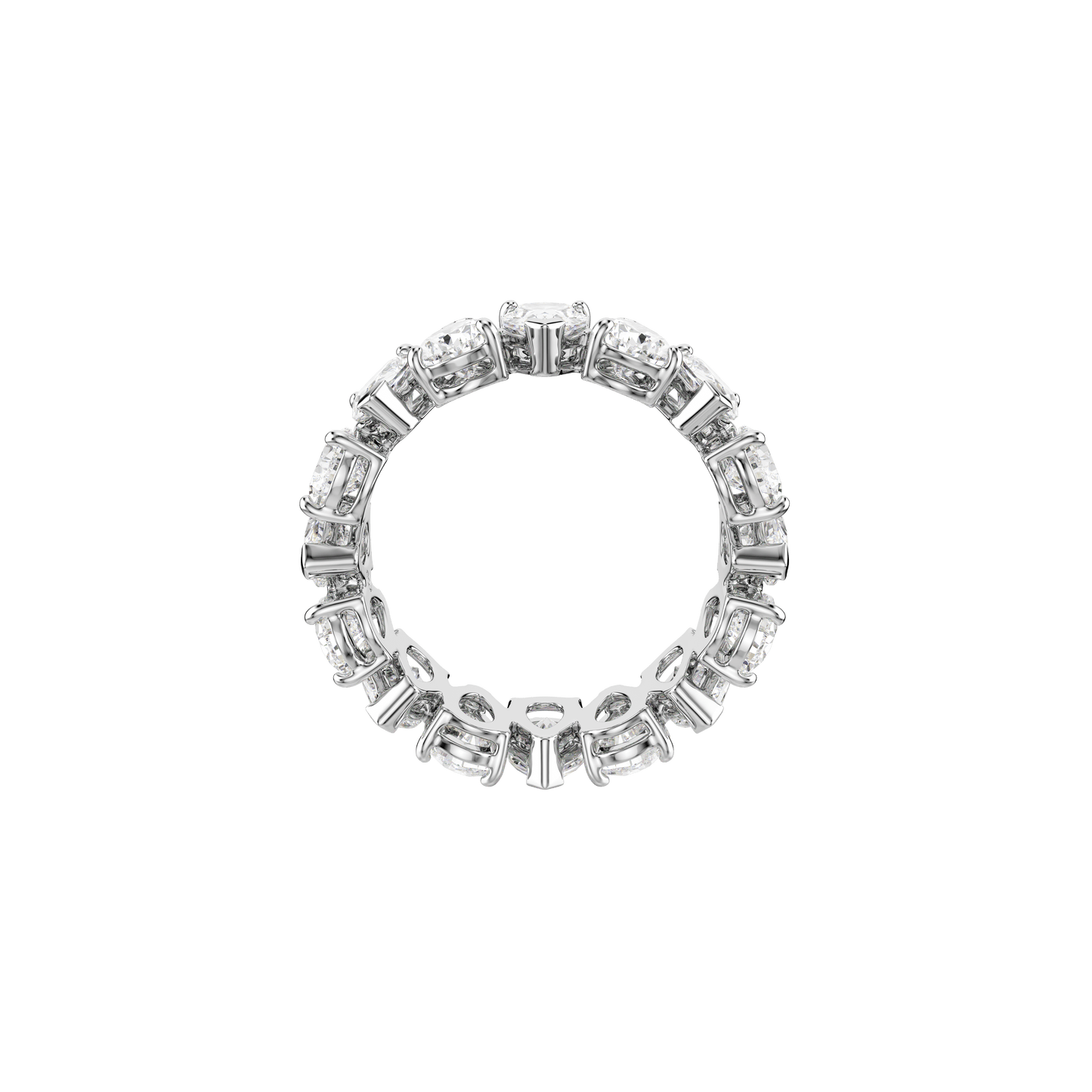 Matrix Vittore ring, Pear cut, White, Silver-tone finish 5689468