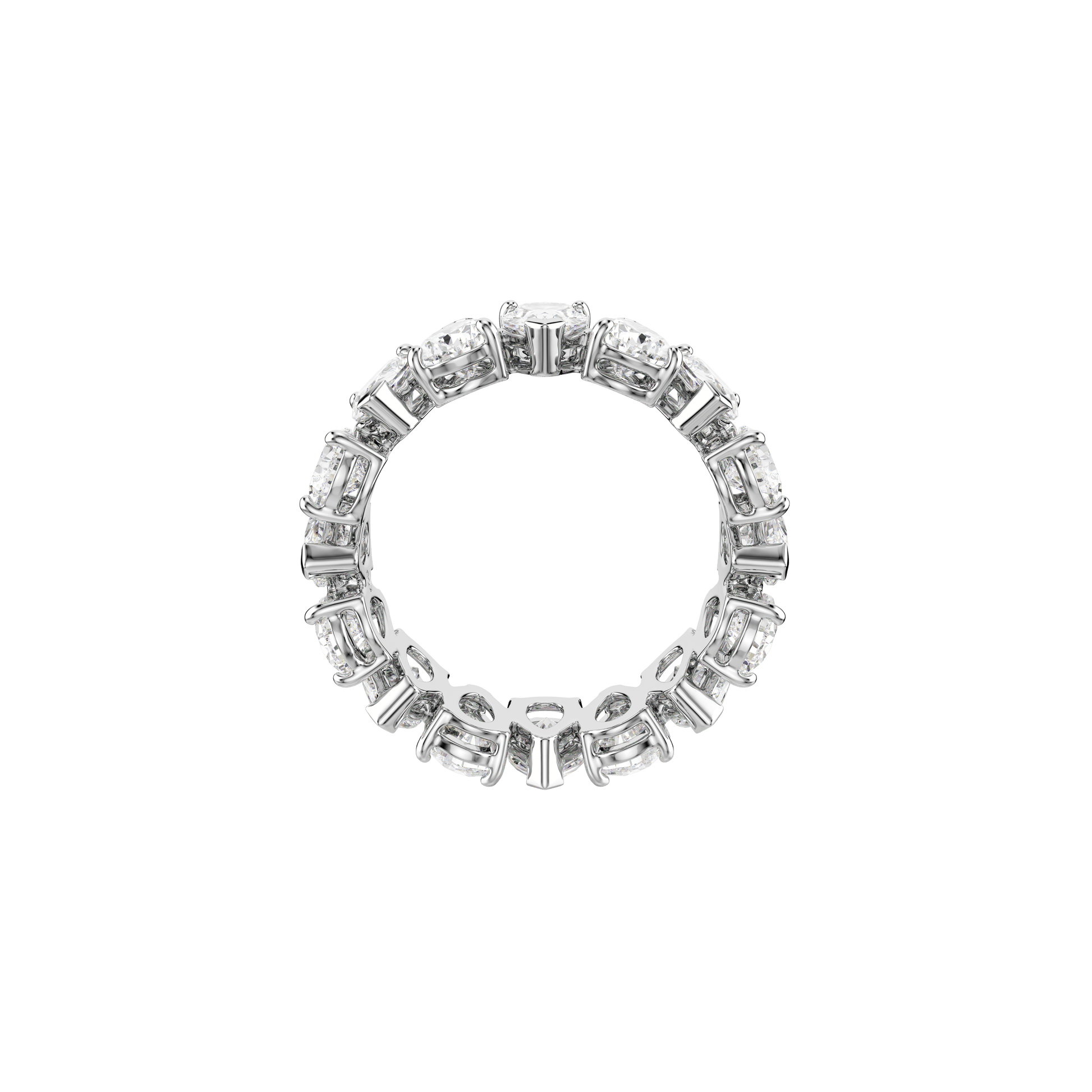 Matrix Vittore ring, Pear cut, White, Silver-tone finish 5689468