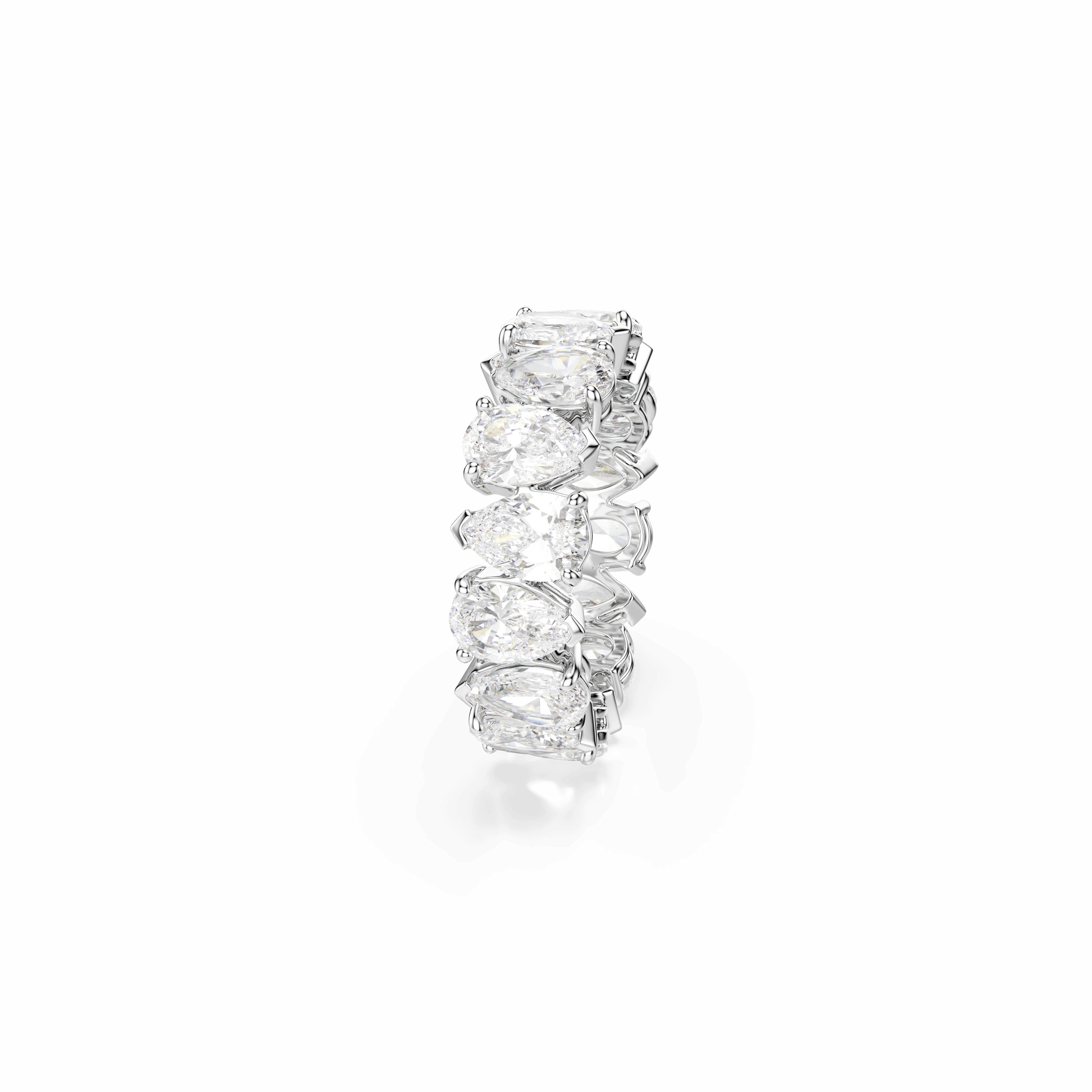 Matrix Vittore ring, Pear cut, White, Silver-tone finish 5689469