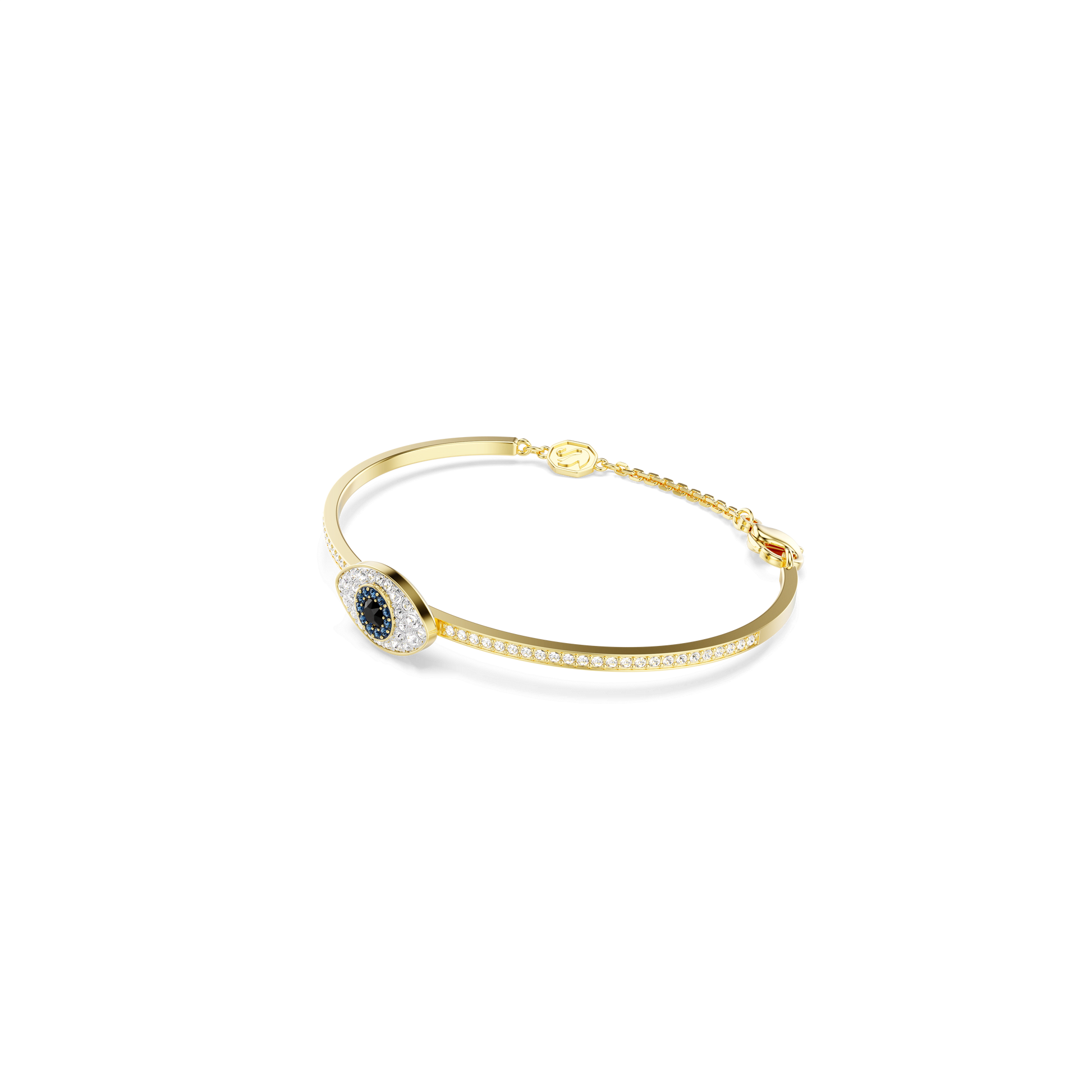 Symbolica bangle, Evil eye, Blue, Gold-tone plated 5692171