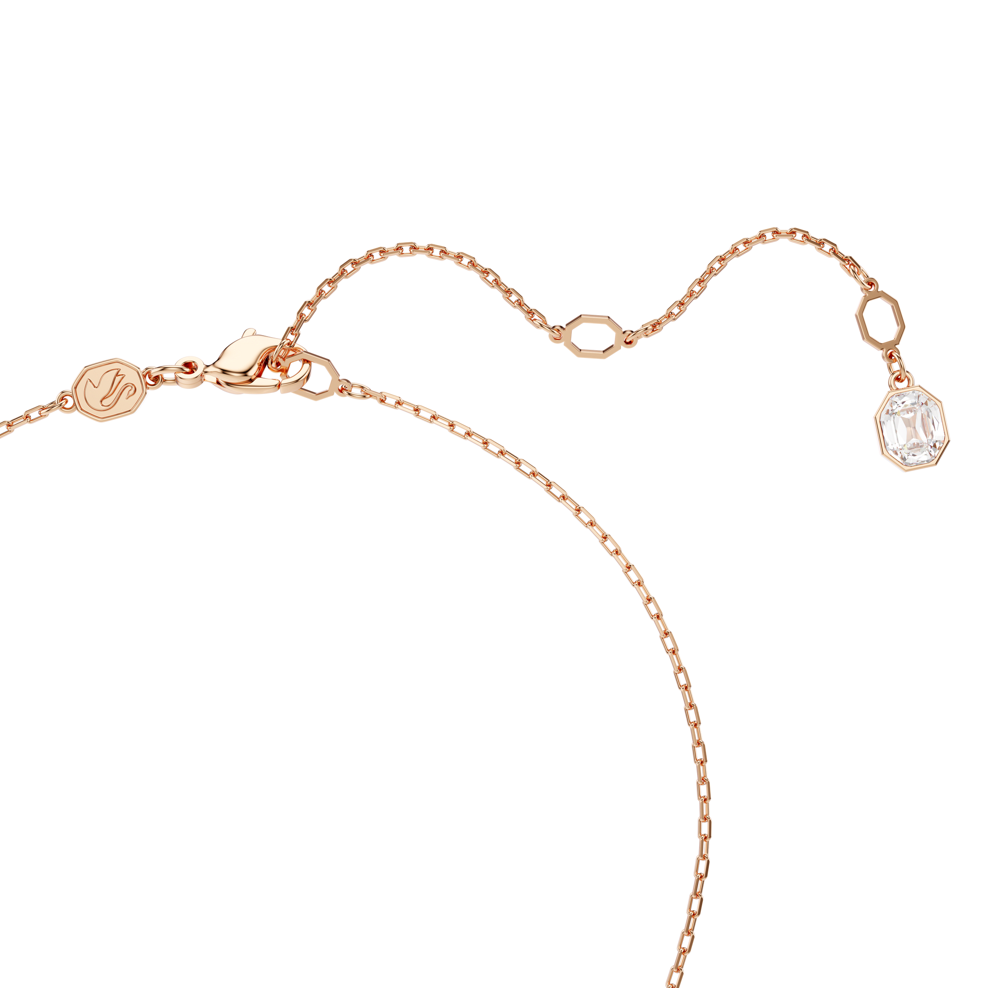 Constella pendant, Pavé, Round cut, White, Rose gold-tone plated 5692266