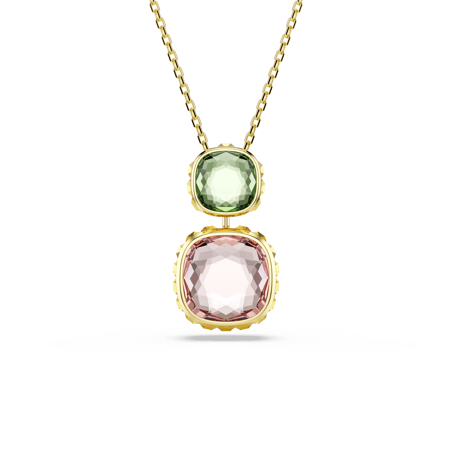 Chroma pendant, Cushion cut, Multicolored, Gold-tone plated 5692496