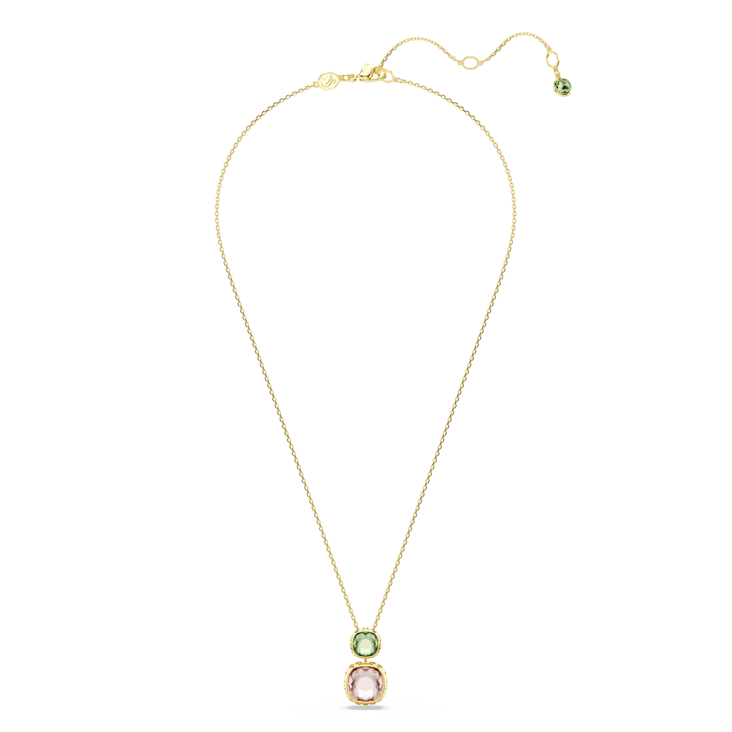 Chroma pendant, Cushion cut, Multicolored, Gold-tone plated 5692496
