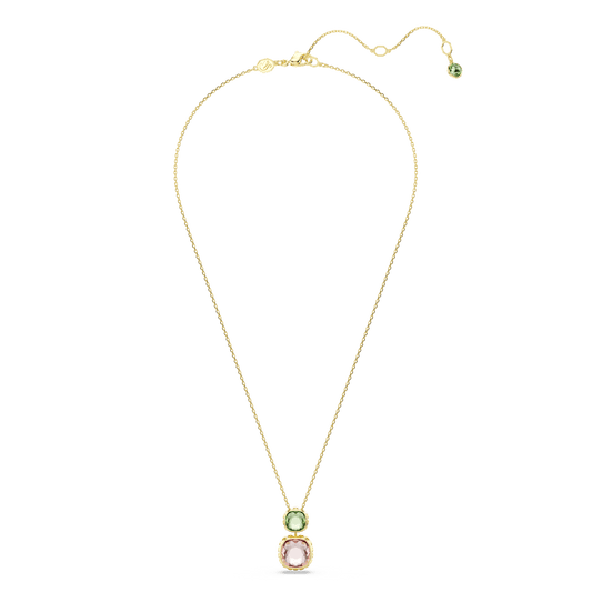 Chroma pendant, Cushion cut, Multicolored, Gold-tone plated 5692496