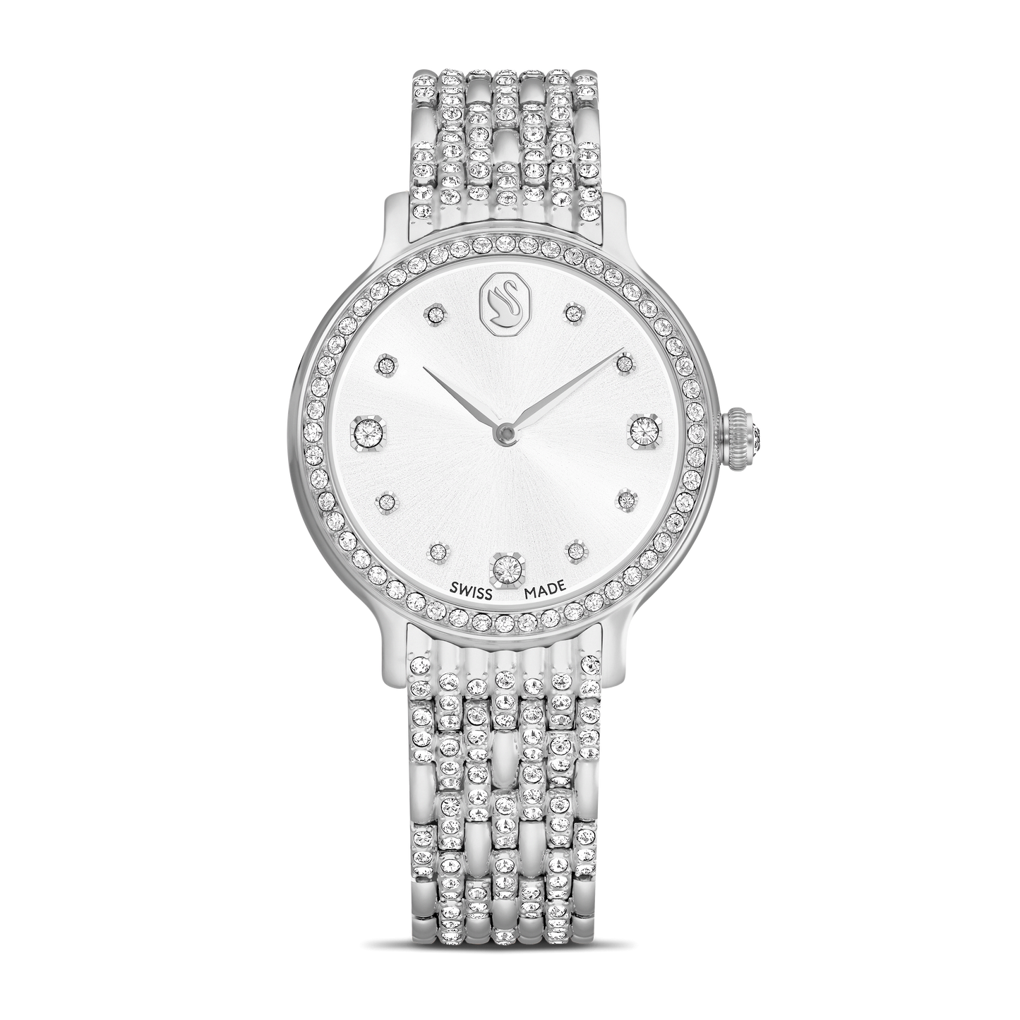 Imber watch, Swiss Made, Metal bracelet, Silver tone, Stainless Steel 5693634