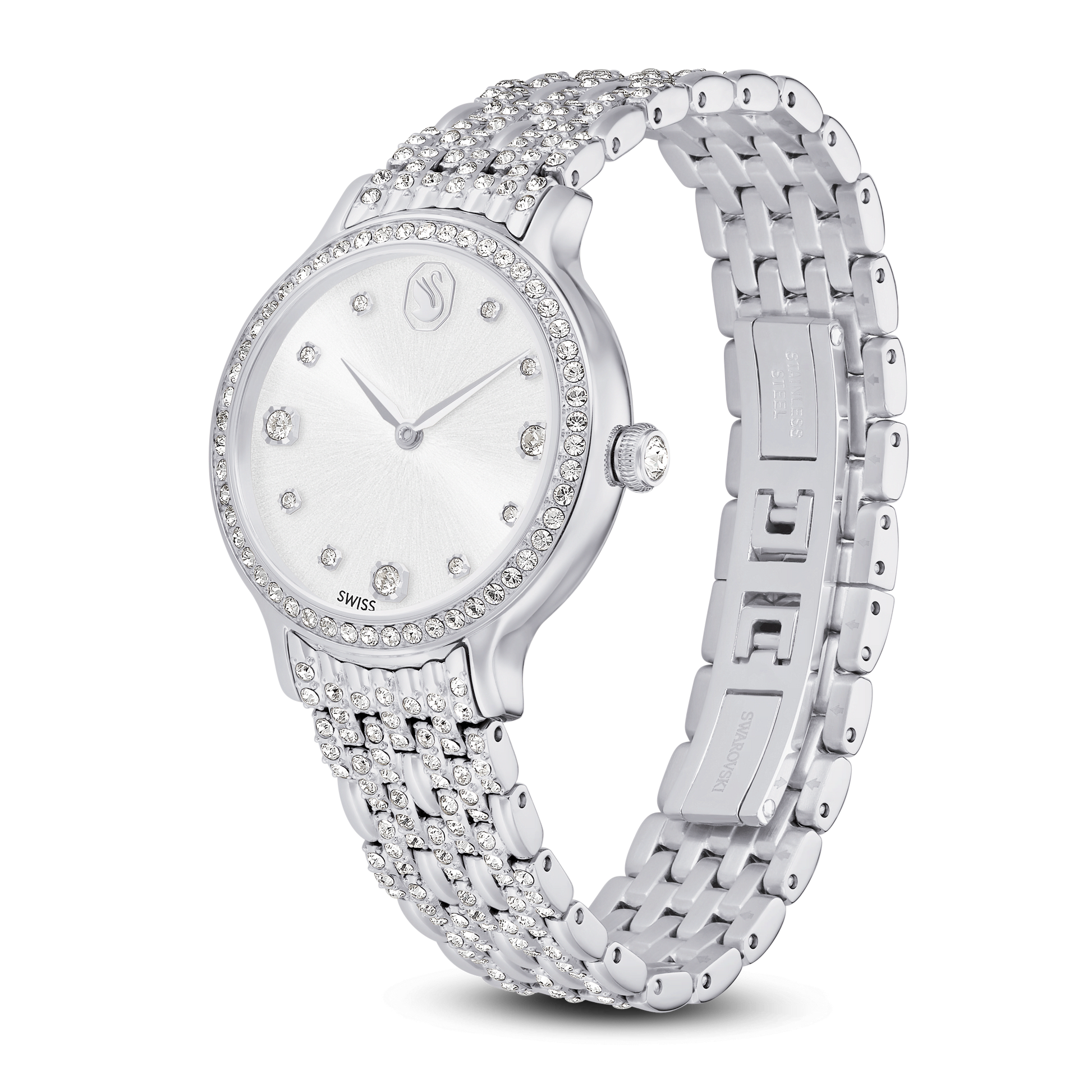 Imber watch, Swiss Made, Metal bracelet, Silver tone, Stainless Steel 5693634