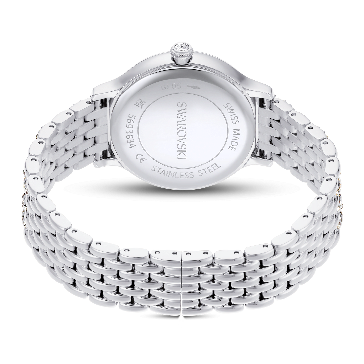 Imber watch, Swiss Made, Metal bracelet, Silver tone, Stainless Steel 5693634