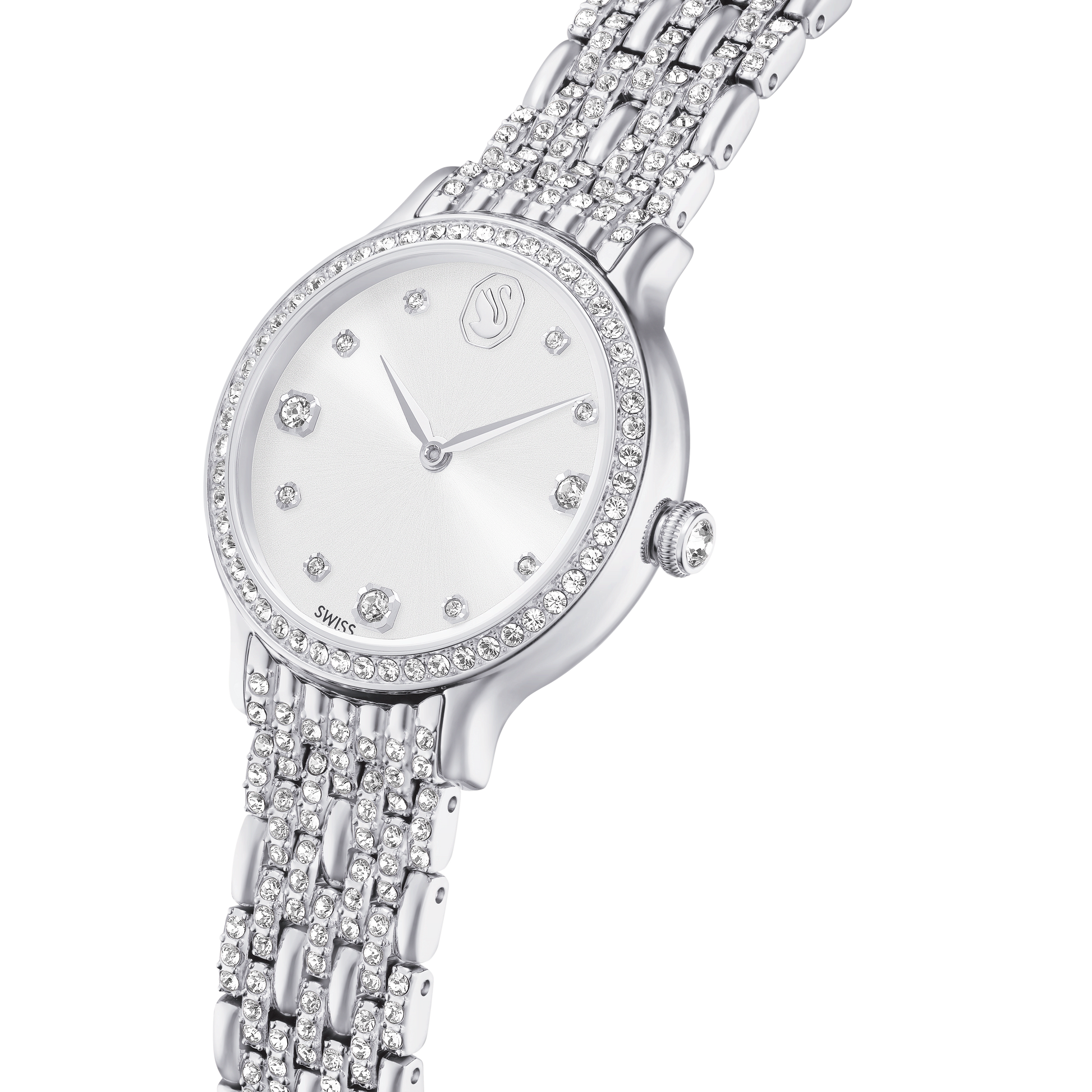 Imber watch, Swiss Made, Metal bracelet, Silver tone, Stainless Steel 5693634