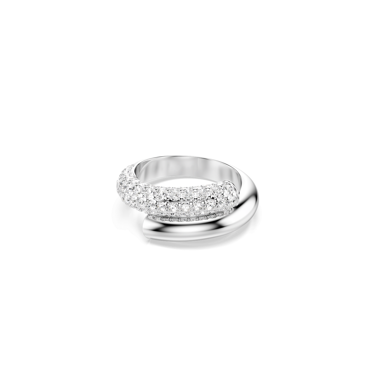 Dextera ring, White, Rhodium plated 5695938