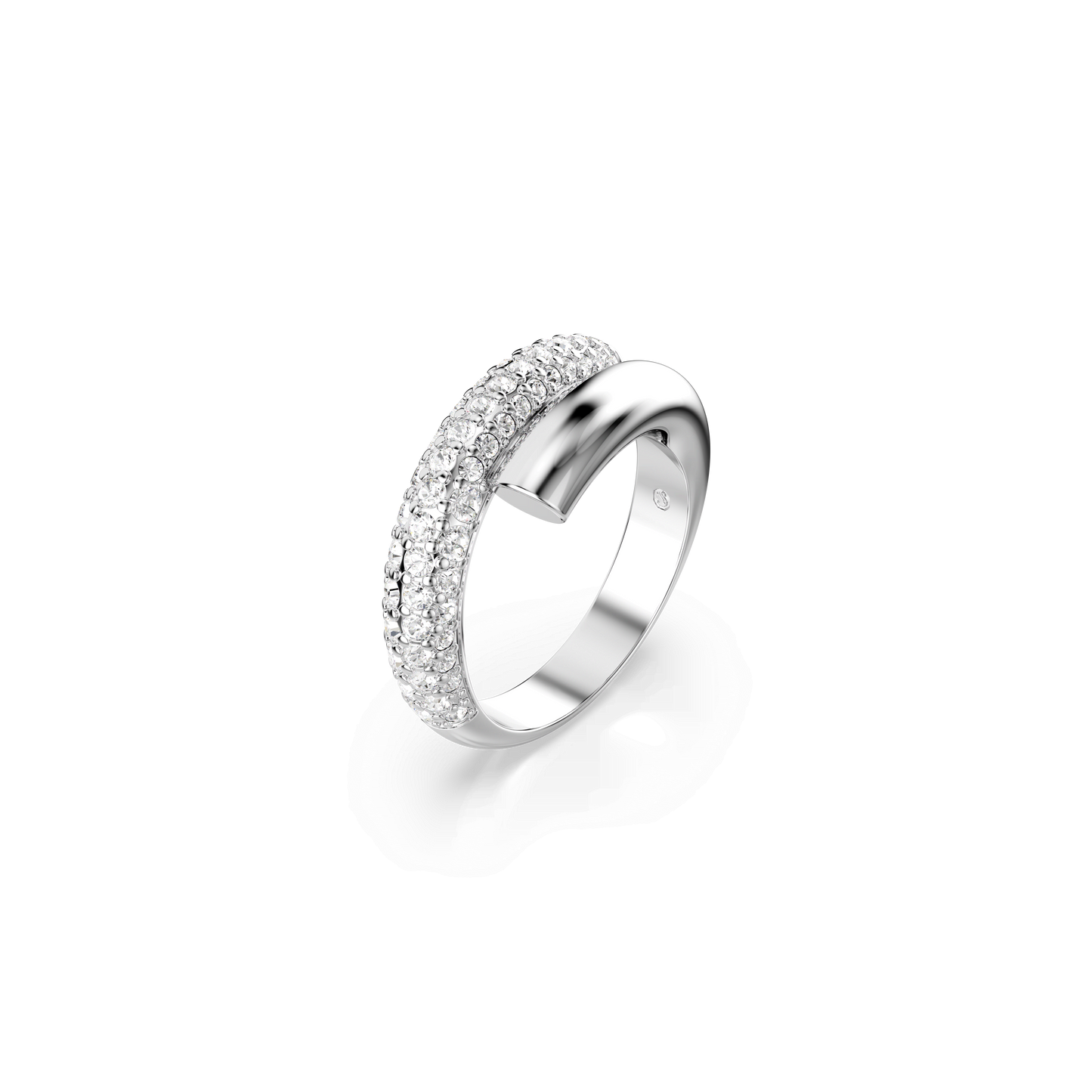Dextera ring, White, Rhodium plated 5695938
