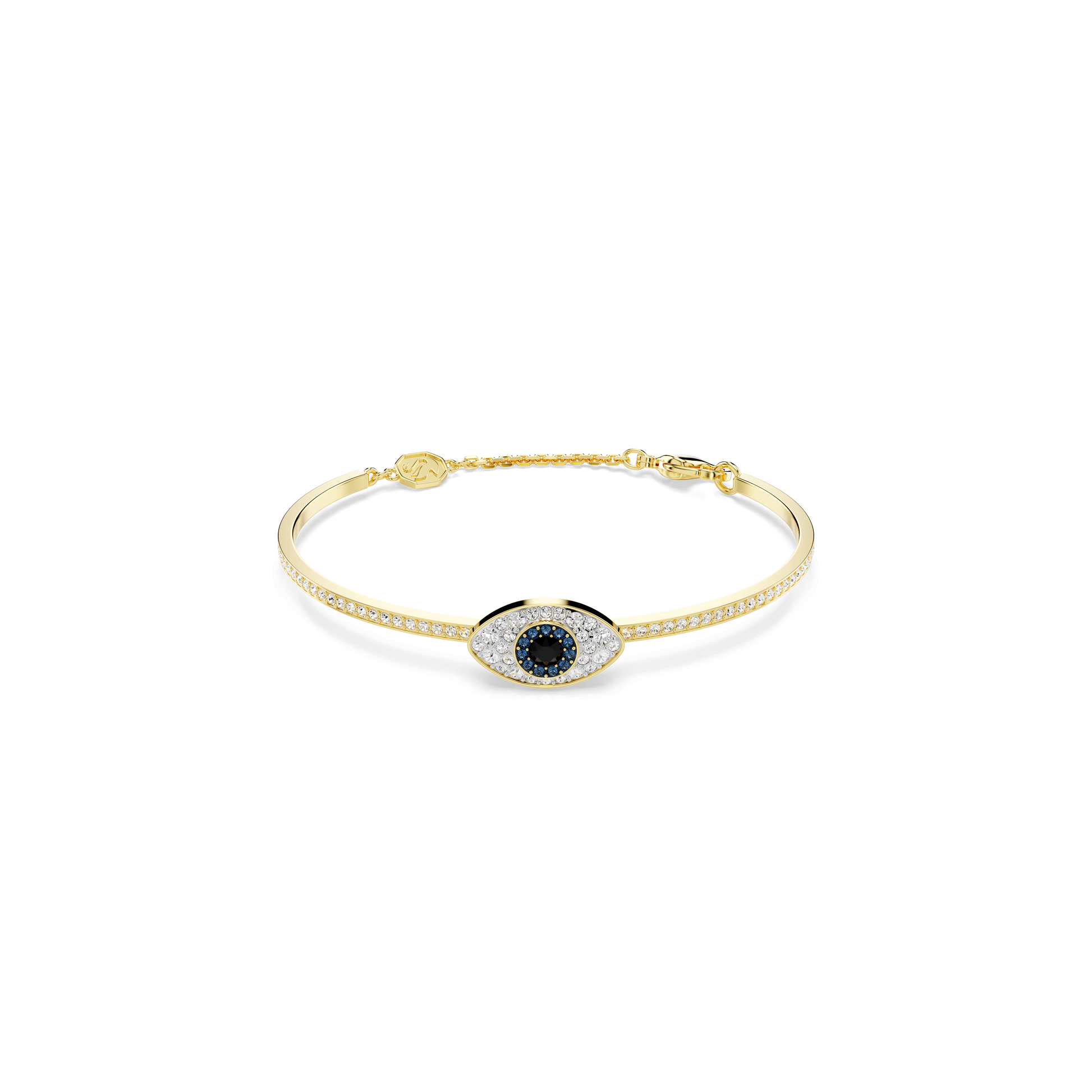 Symbolica bangle, Evil eye, Blue, Gold-tone plated 5700879