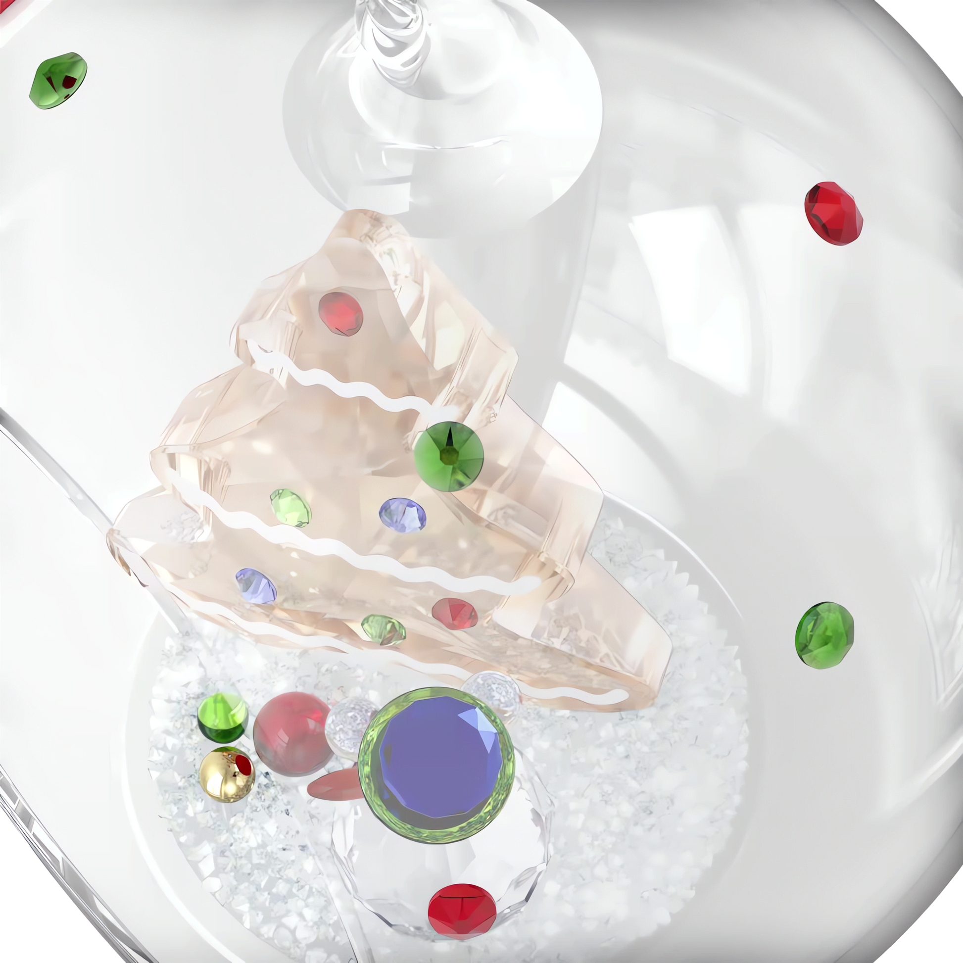 Holiday Cheers Tree and Snowman Ball Ornament 5701509