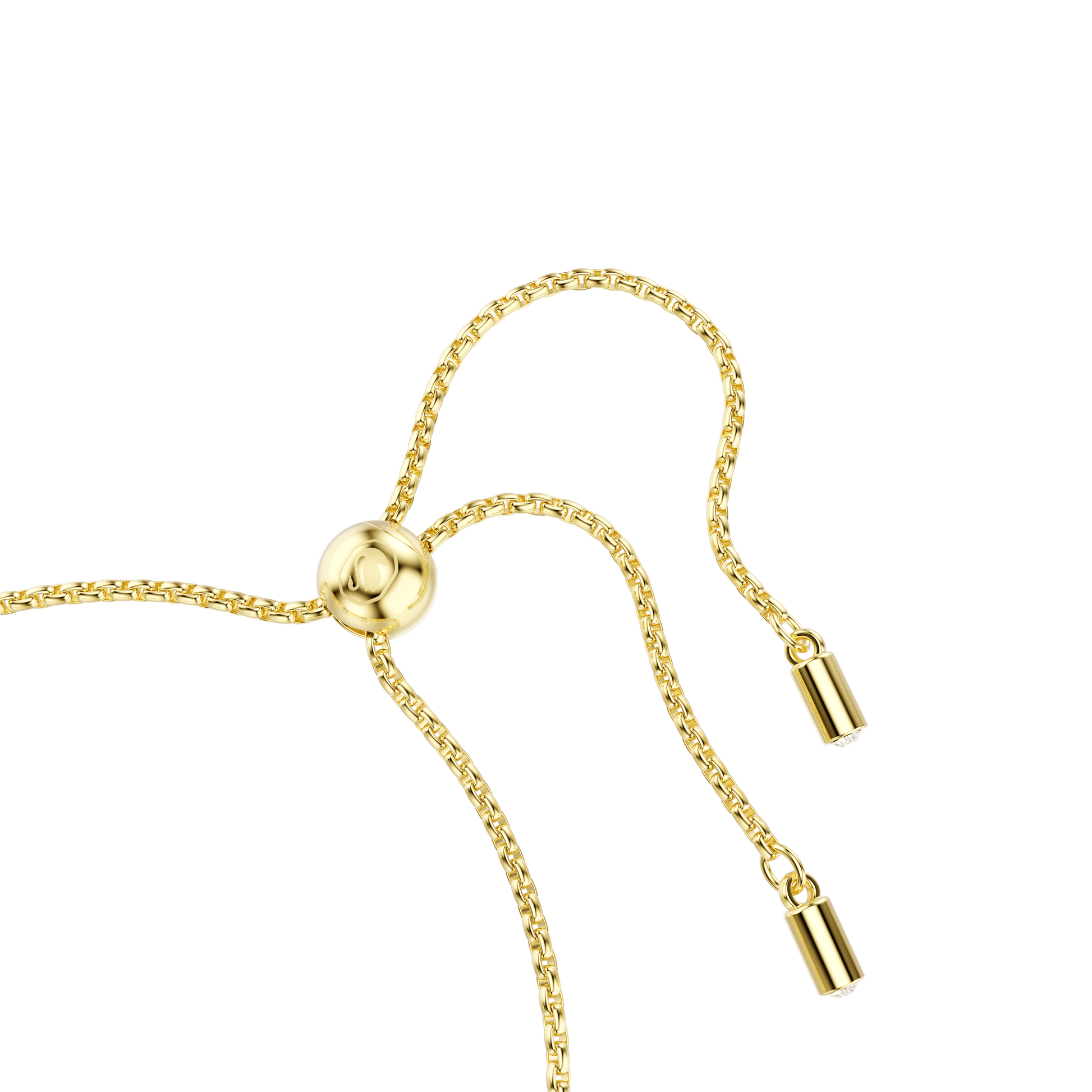 Imber bracelet, Mixed round cuts, White, Gold-tone plated 5705450