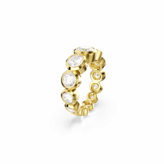 Imber ring, Mixed round cuts, White, Gold-tone plated 5705475