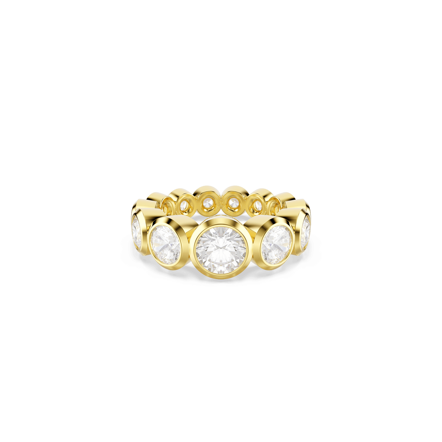 Imber ring, Mixed round cuts, White, Gold-tone plated 5705477