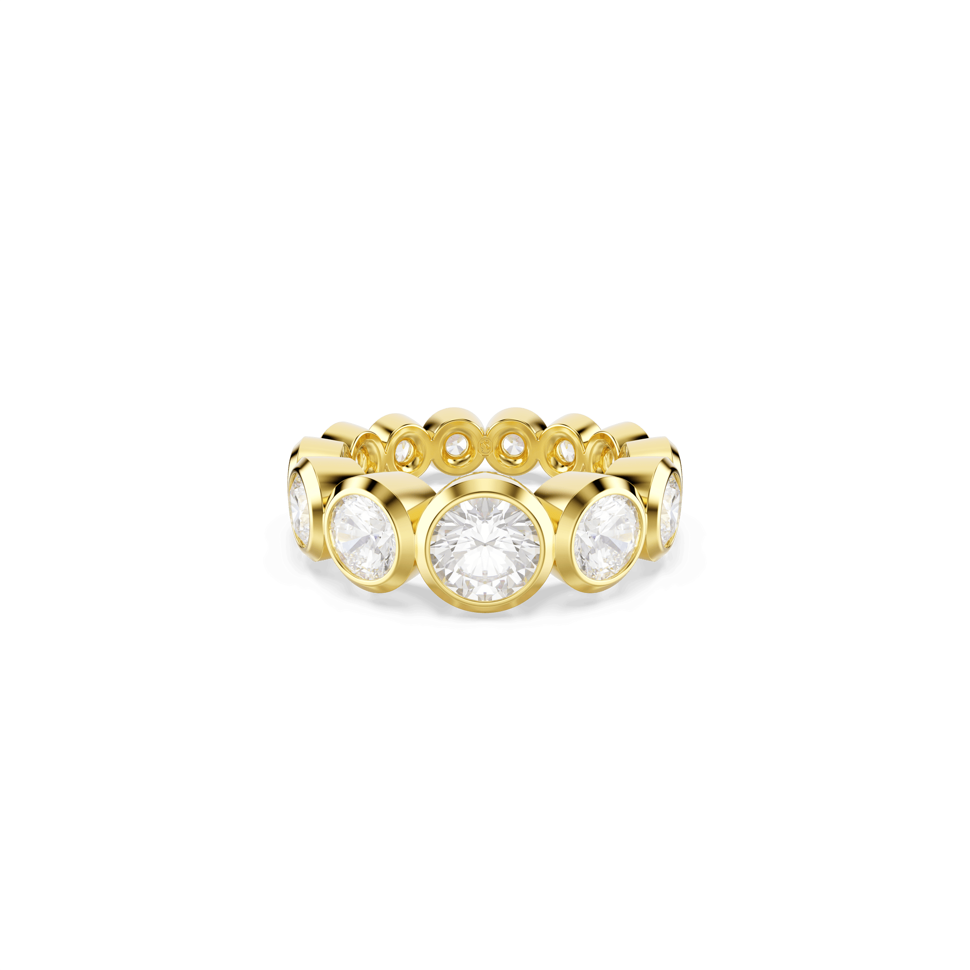 Imber ring, Mixed round cuts, White, Gold-tone plated 5705477