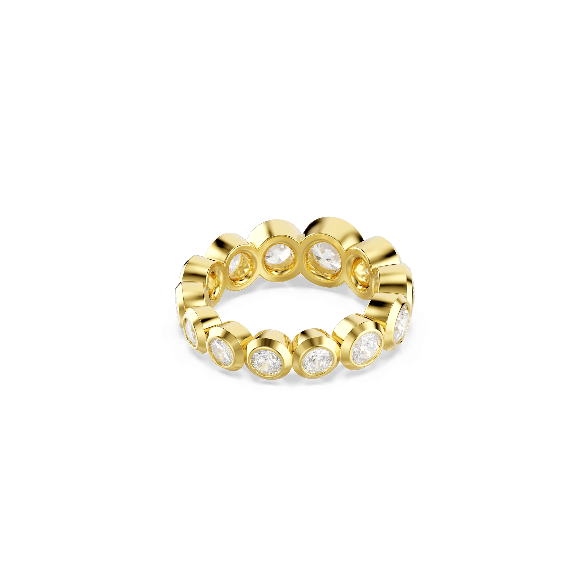 Imber ring, Mixed round cuts, White, Gold-tone plated 5705477