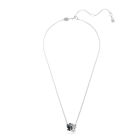 Swan pendant, Swan, Black, Mixed metal finish 5705721