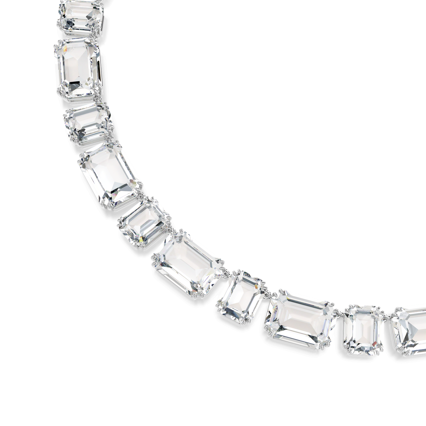 Millenia necklace, Octagon cut, White, Rhodium plated 5705757