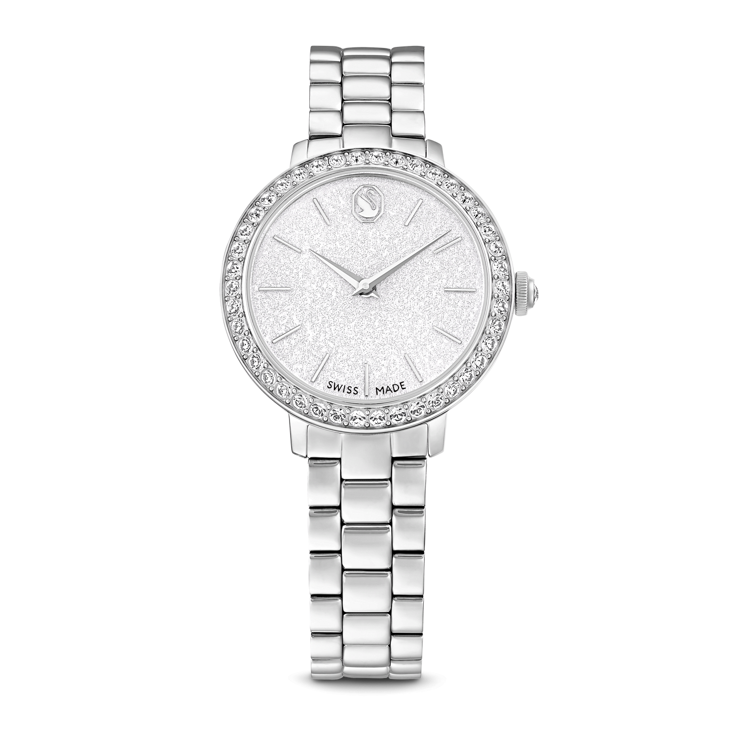 Matrix 3-link watch, Swiss Made, Metal bracelet, Silver tone, Stainless steel 5706182