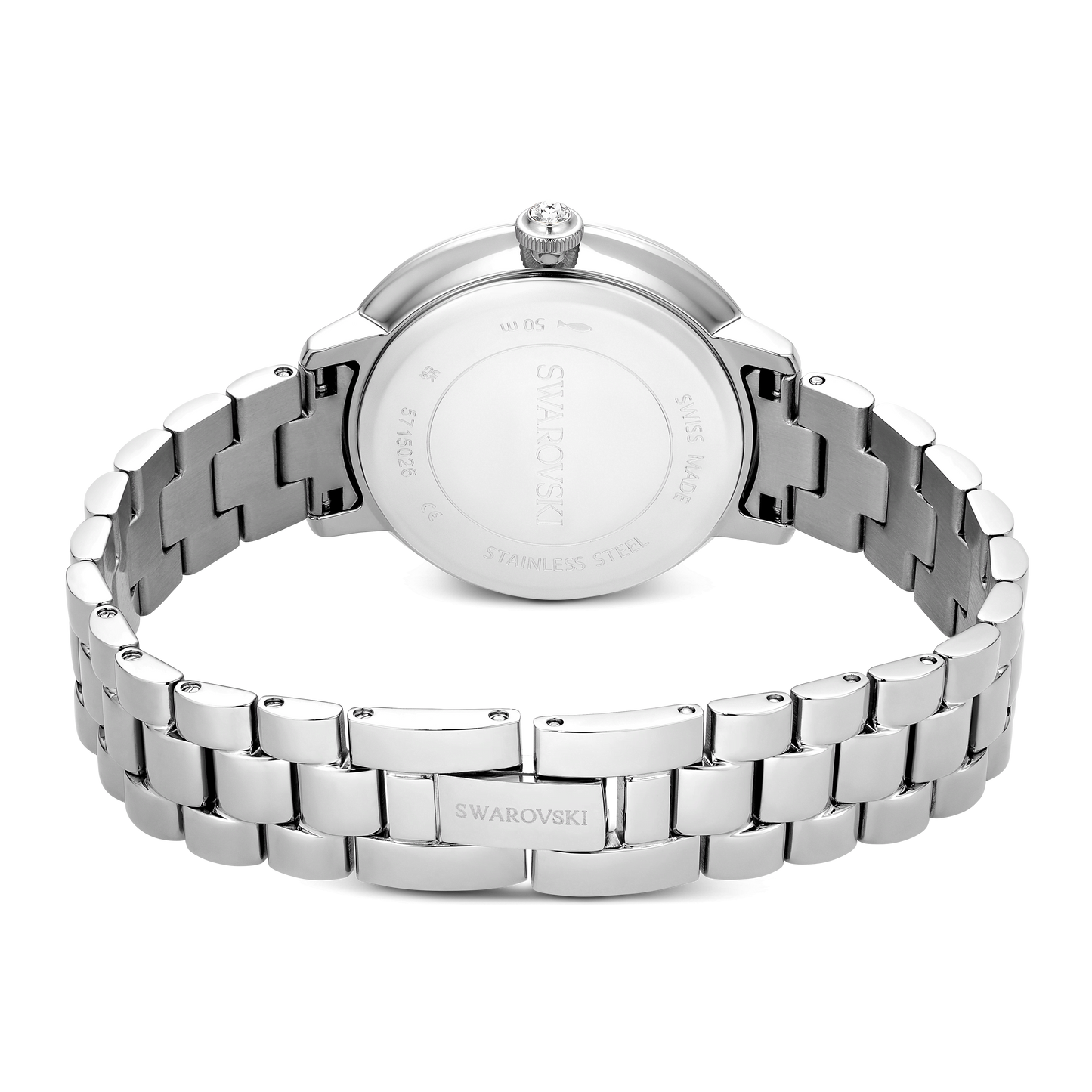Matrix 3-link watch, Swiss Made, Metal bracelet, Silver tone, Stainless steel 5706182