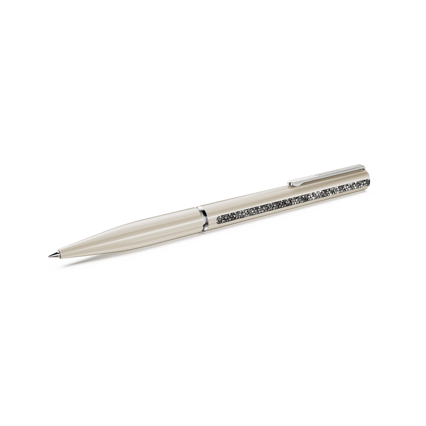 Shimmer ballpoint pen, Beige, Beige lacquered, Chrome plated 5707705