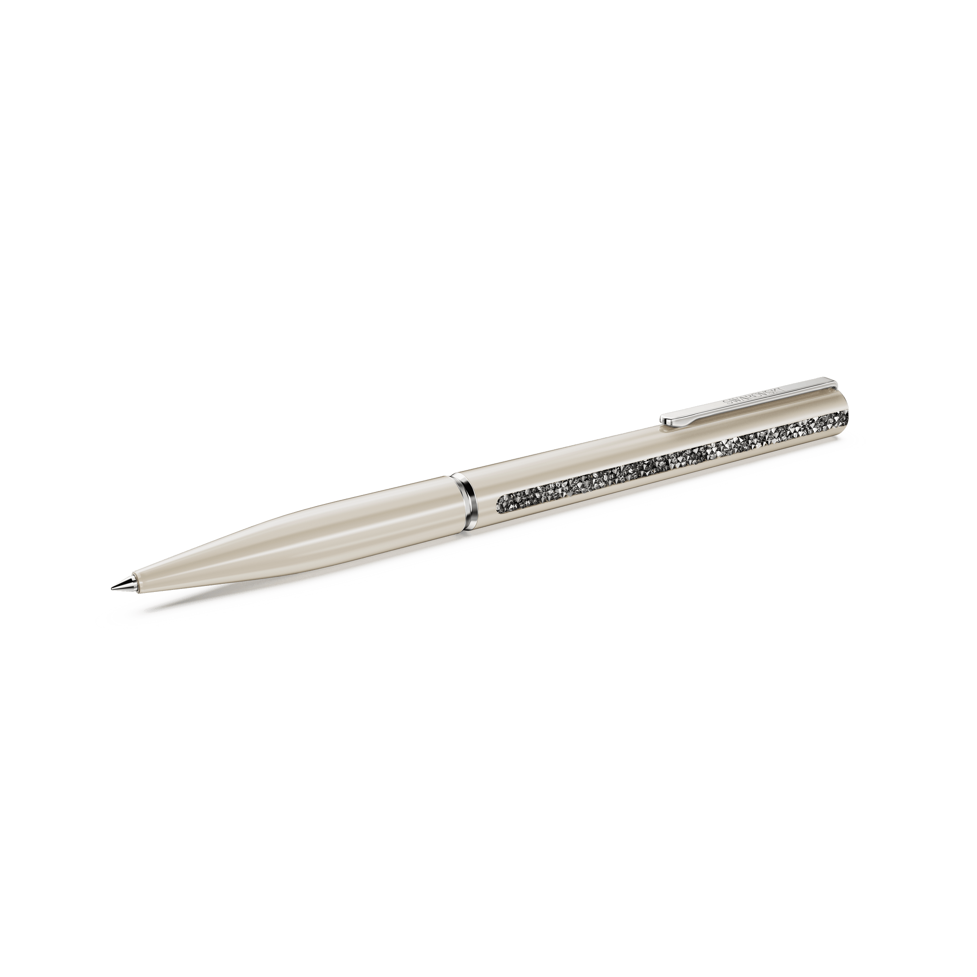 Shimmer ballpoint pen, Beige, Beige lacquered, Chrome plated 5707705