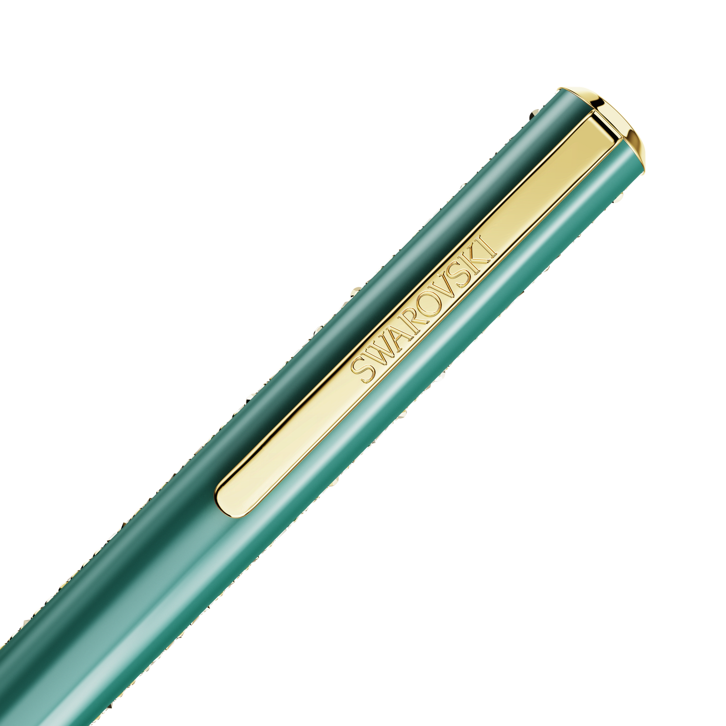 Shimmer ballpoint pen, Green, Green lacquered, Gold-tone plated 5707708