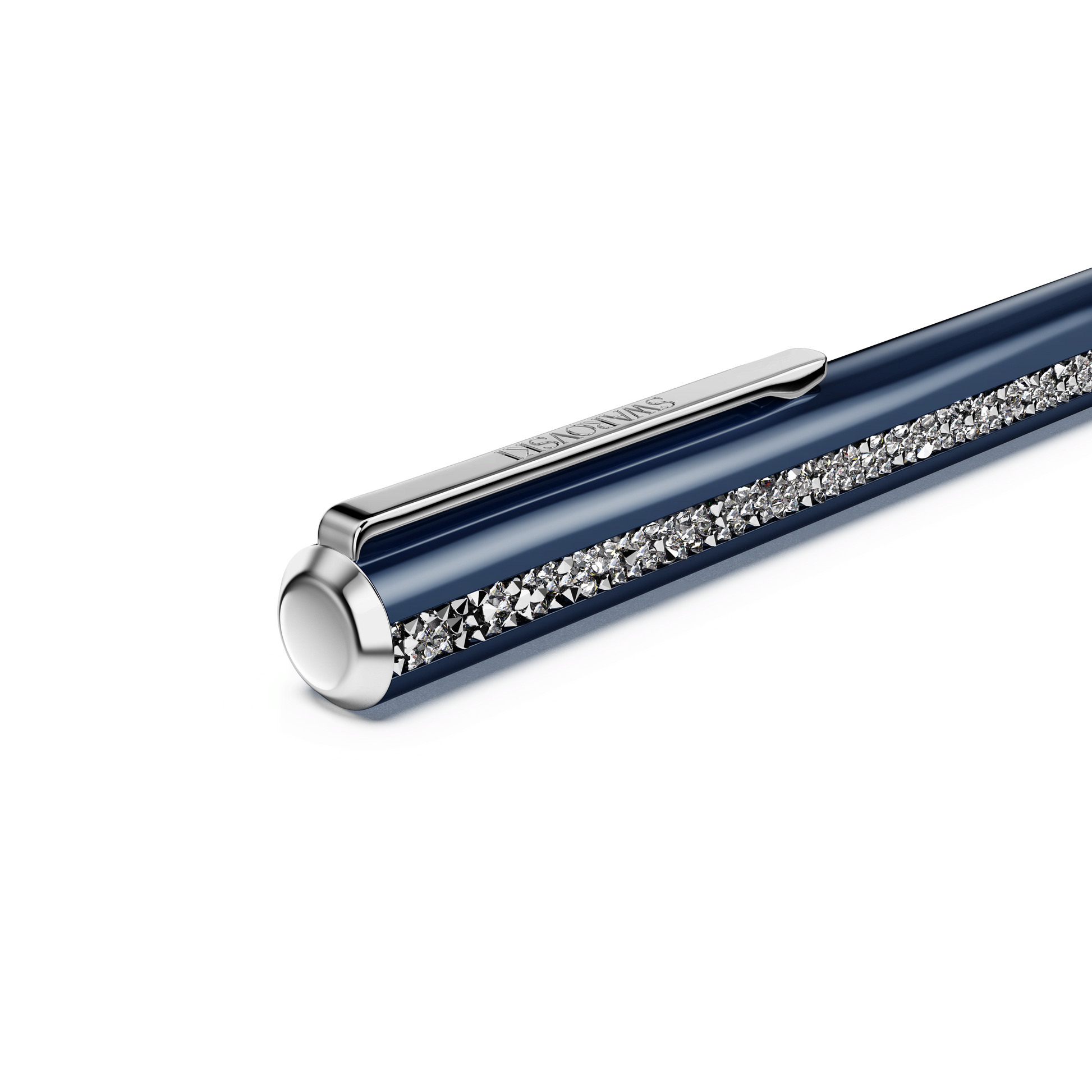 Shimmer ballpoint pen, Blue, Blue lacquered, Chrome plated 5707709