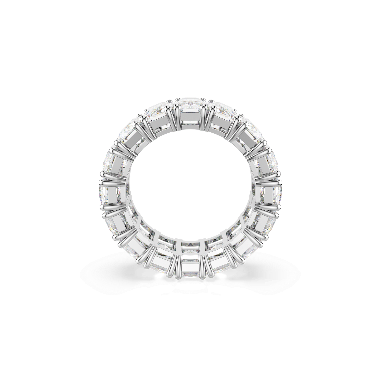 Matrix Vittore ring, Baguette cut, White, Rhodium plated 5709276