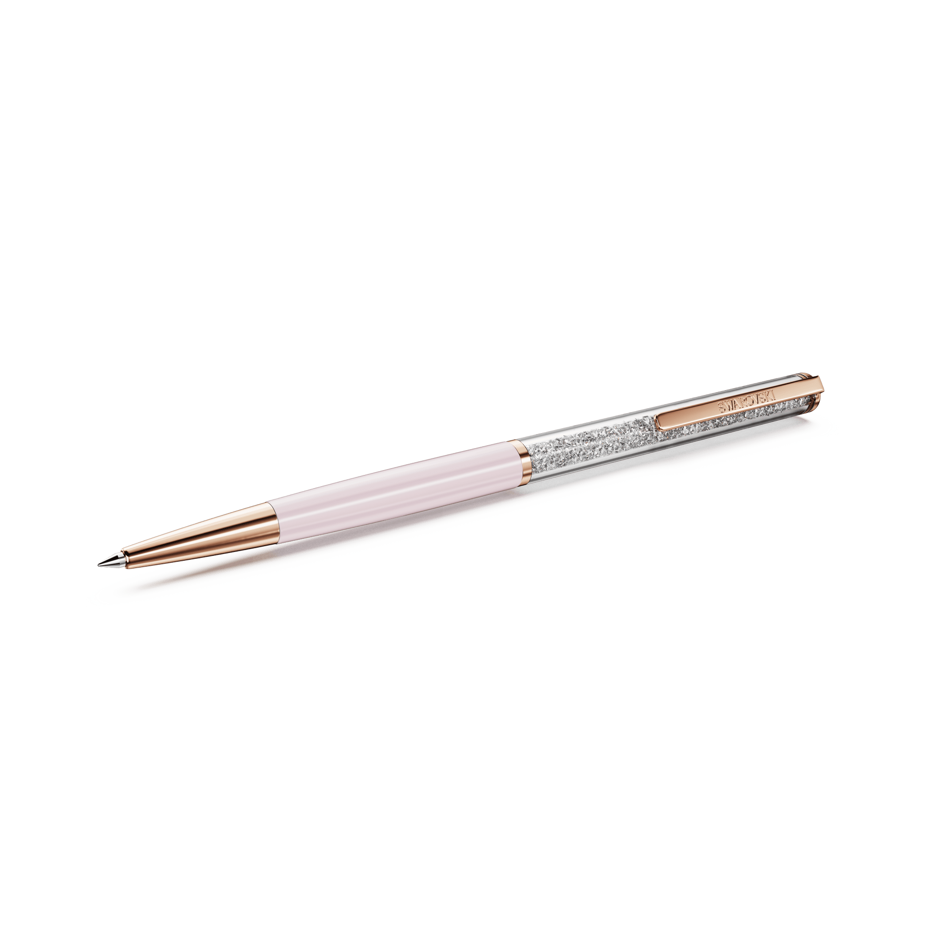 Crystalline ballpoint pen, Pink, Pink lacquered, Rose gold-tone plated 5709614