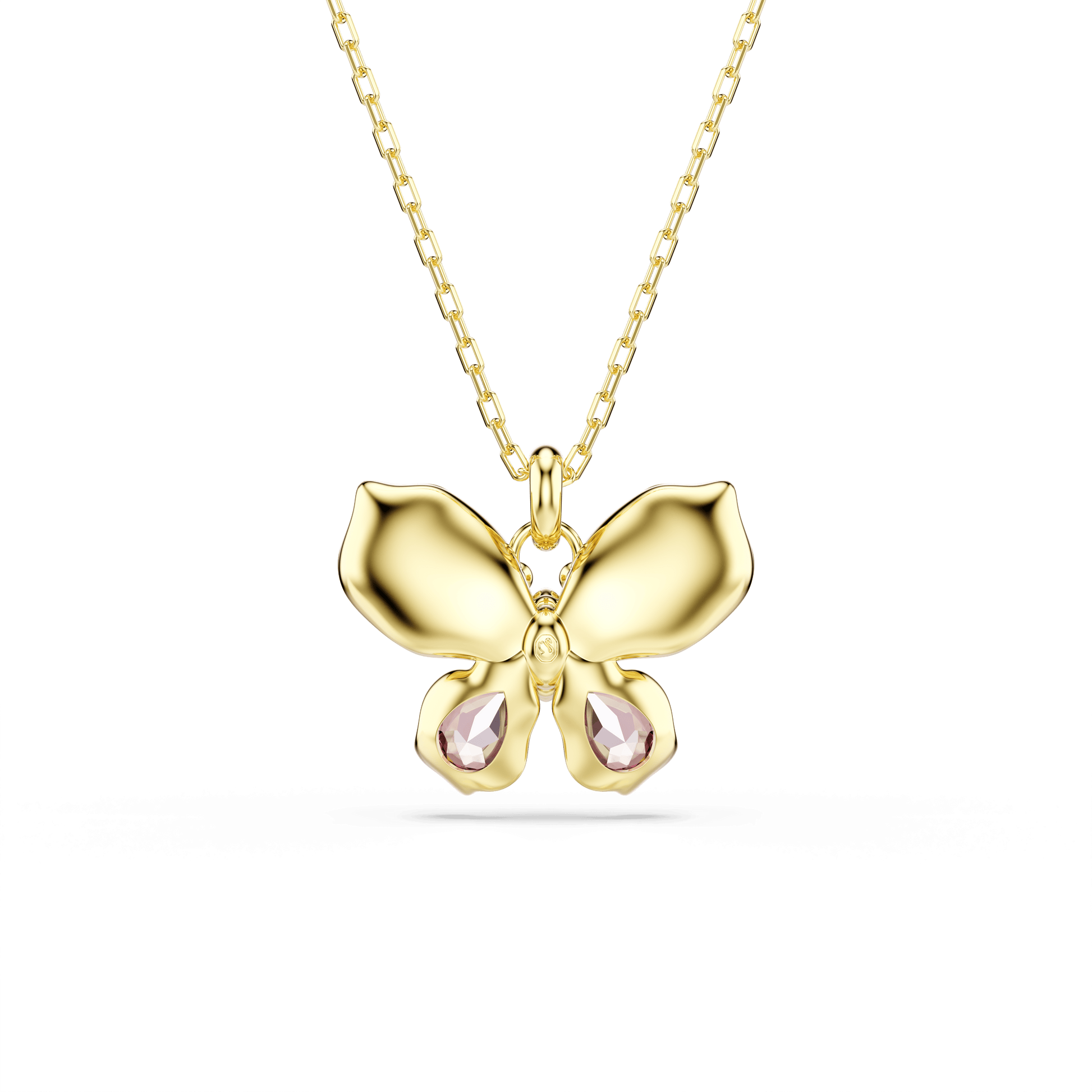 Idyllia pendant, Mixed cuts, Pavé, Butterfly, Multicolored, Gold-tone plated 5709950
