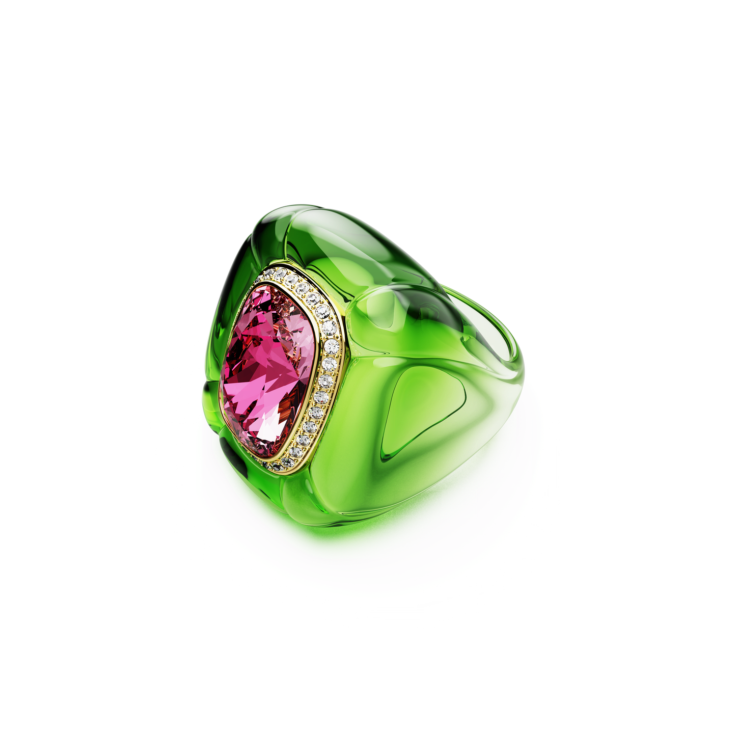 Dulcis cocktail ring, Cushion cut, Pavé, Multicolored 5709969