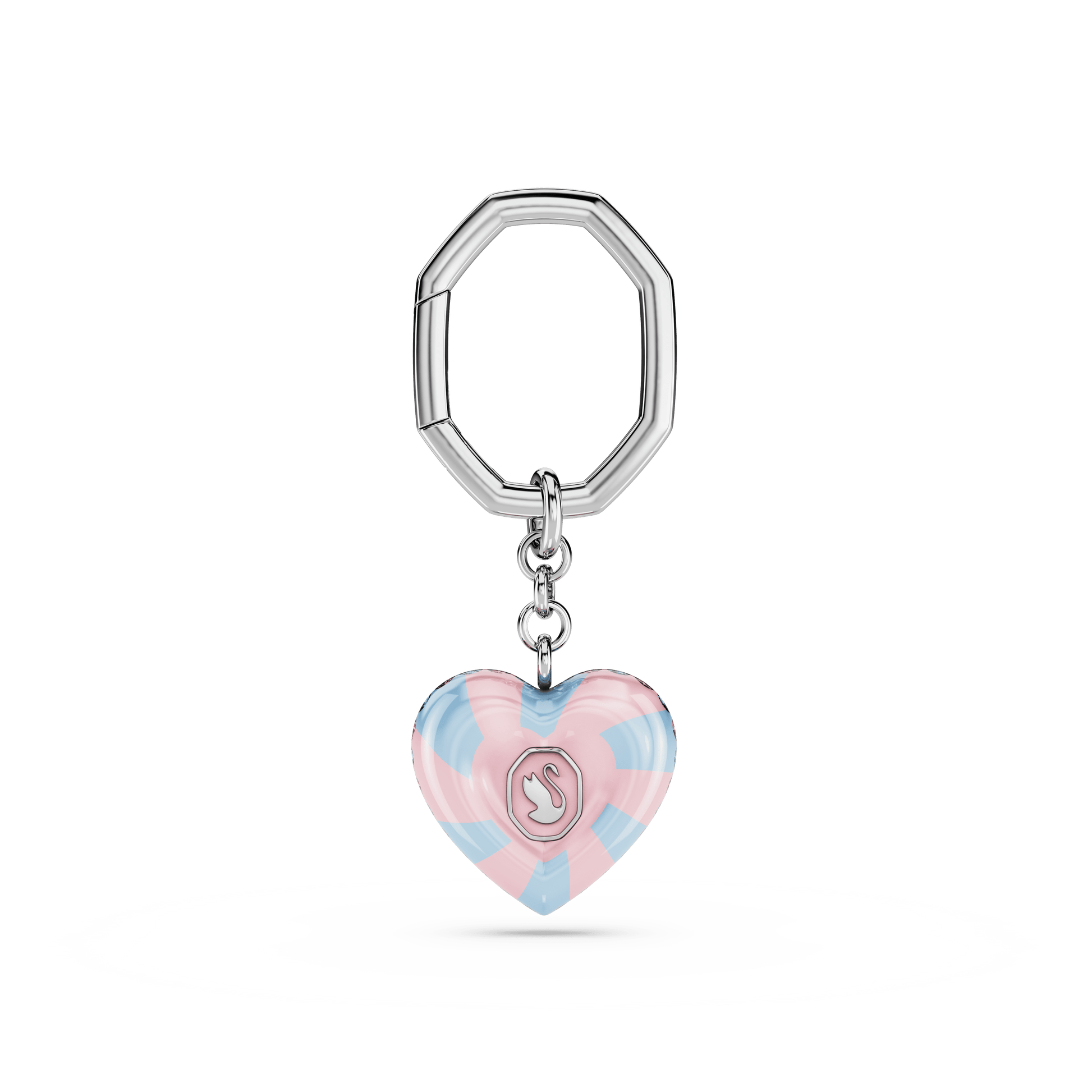 Key ring, Heart cut, Heart, Multicolored, Rhodium plated 5713882