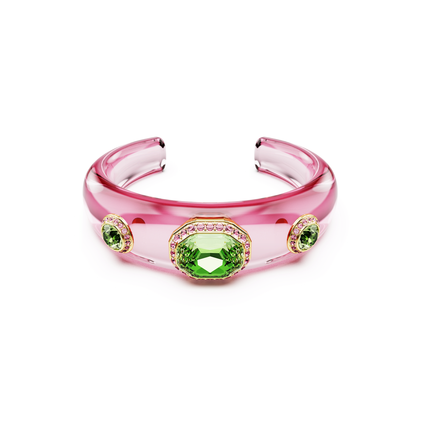 Dulcis cuff, Mixed cuts, Multicolored, Gold-tone plated 5714384
