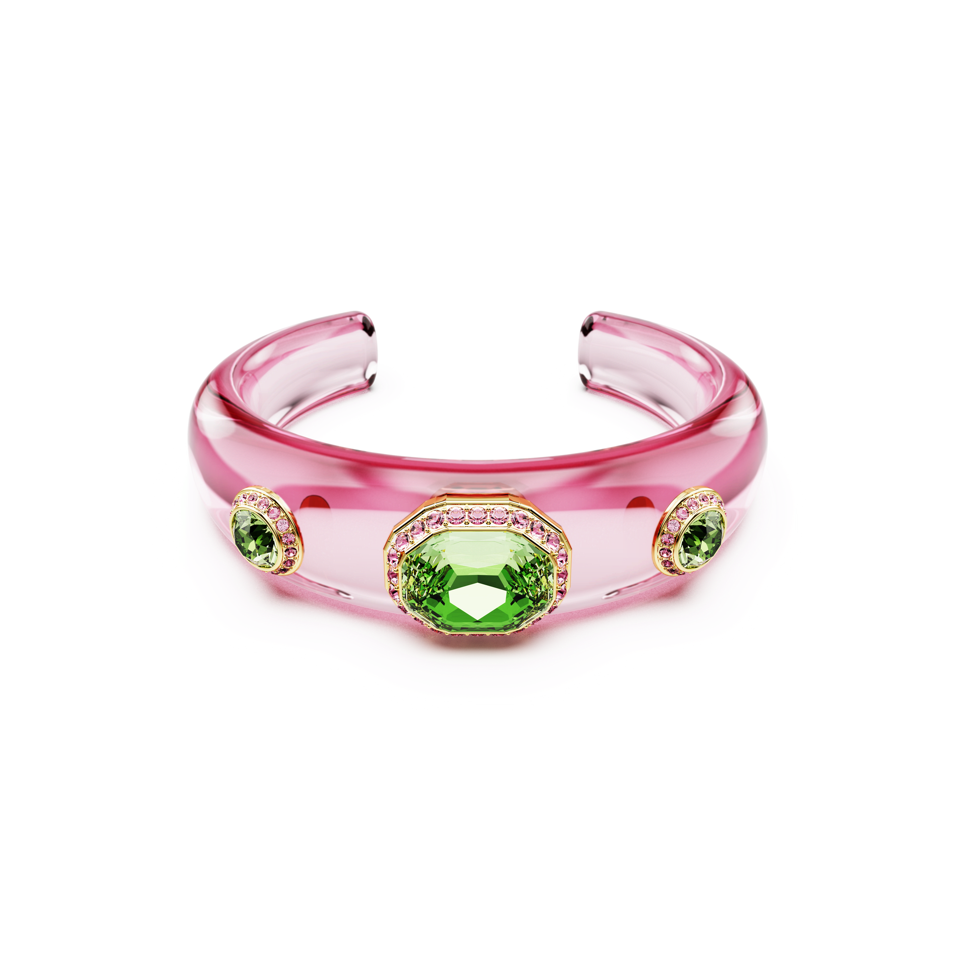 Dulcis cuff, Mixed cuts, Multicolored, Gold-tone plated 5714384