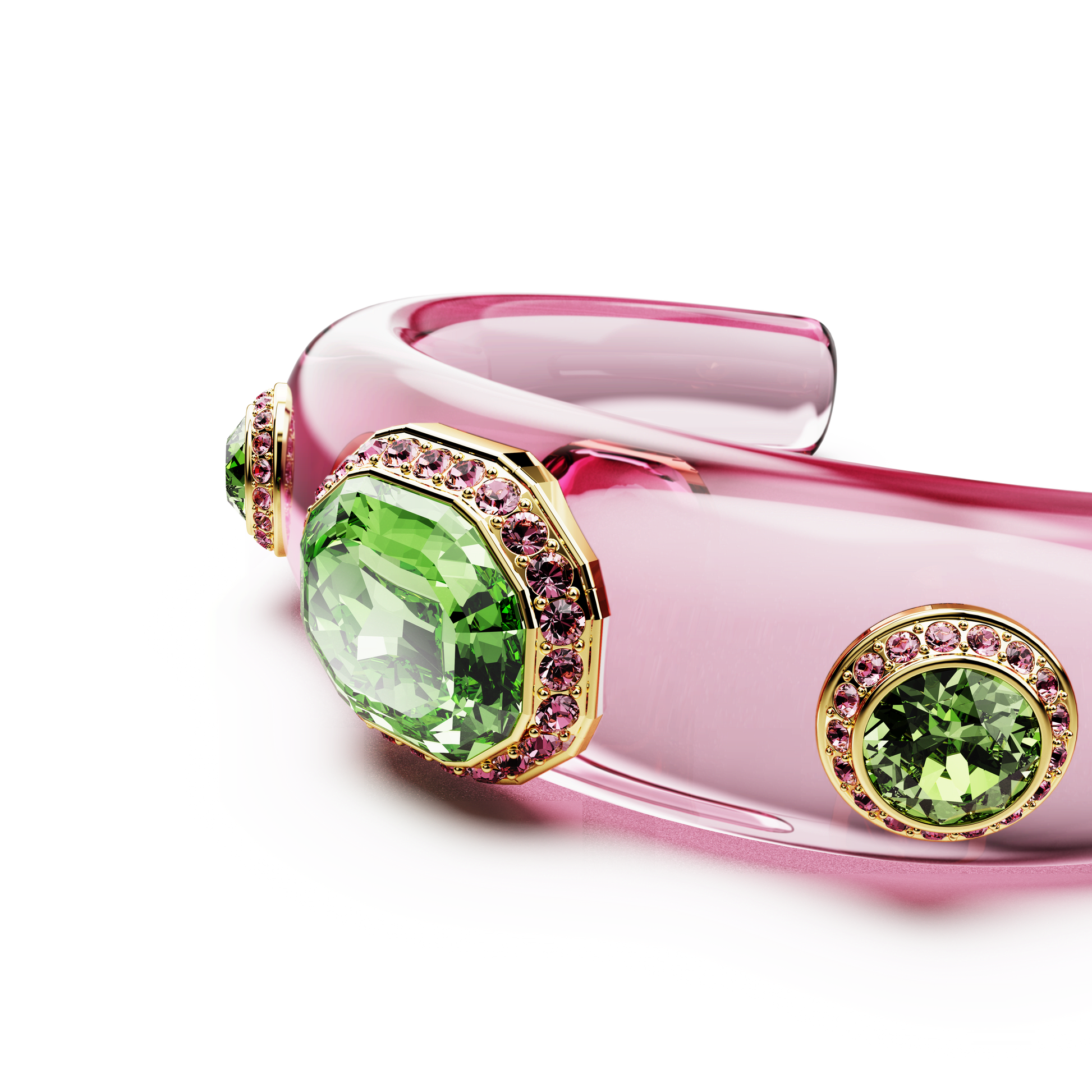 Dulcis cuff, Mixed cuts, Multicolored, Gold-tone plated 5714384