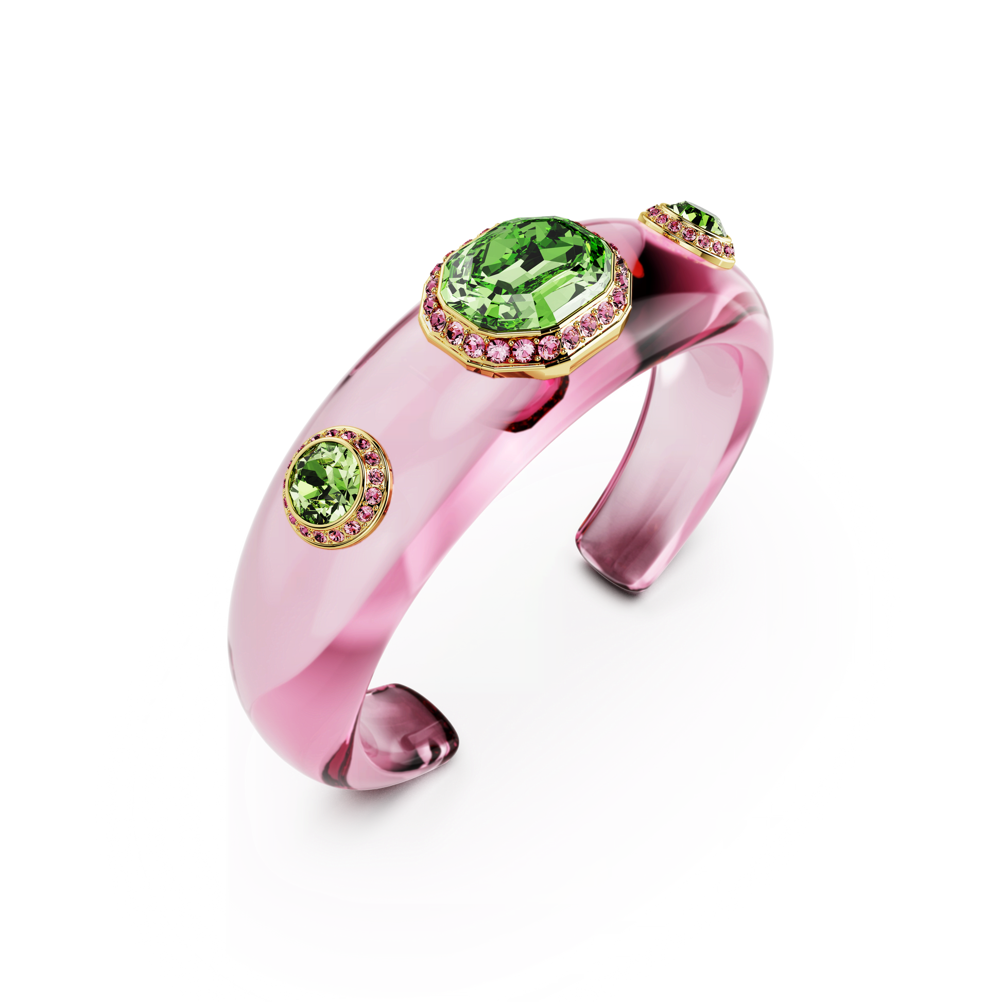 Dulcis cuff, Mixed cuts, Multicolored, Gold-tone plated 5714384