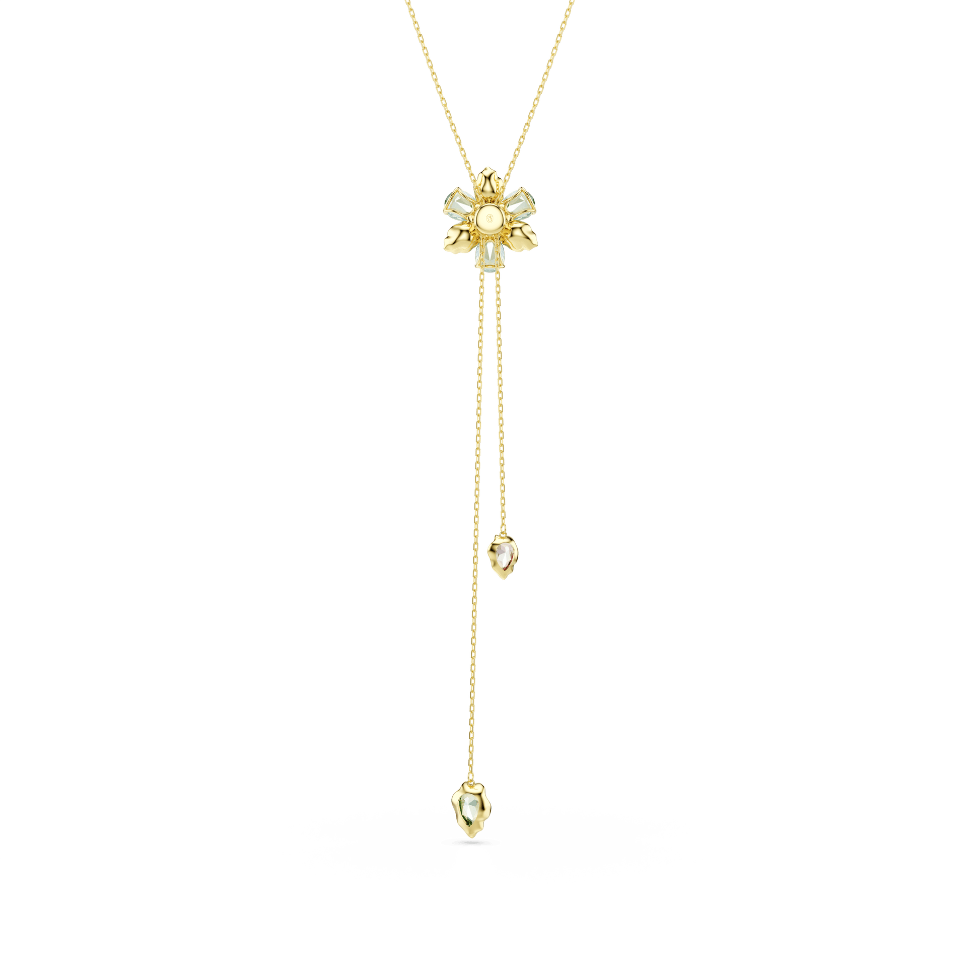 Idyllia Y pendant, Mixed cuts, Flower, Multicolored, Gold-tone plated 5717158