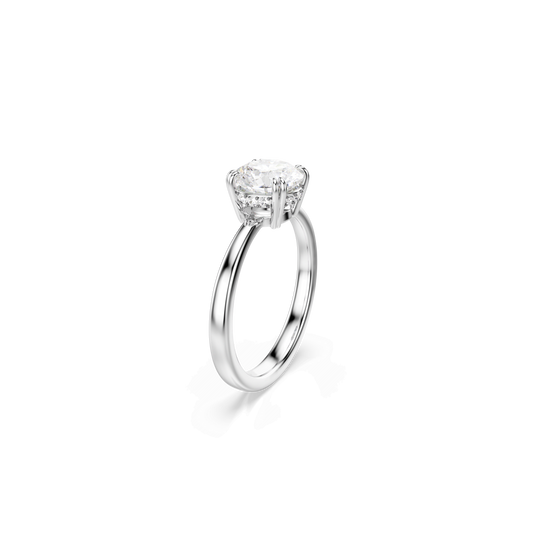 Stilla cocktail ring, Round cut, White, Silver-tone finish 5717939