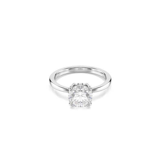 Stilla cocktail ring, Round cut, White, Silver-tone finish 5717939