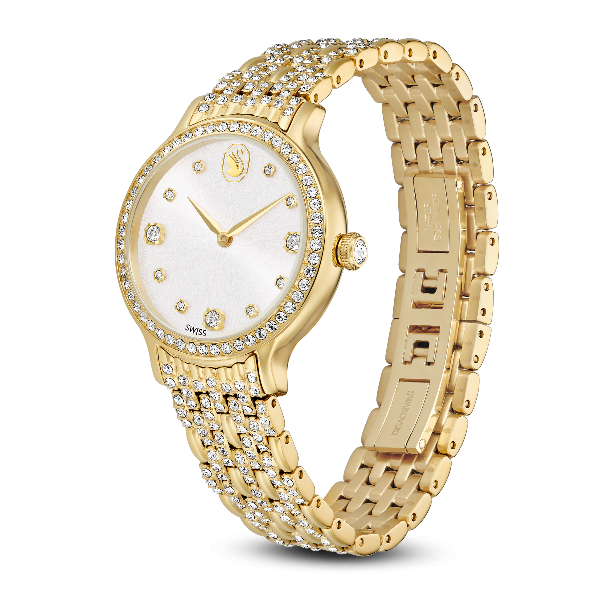 Imber watch, Swiss Made, Metal bracelet, Gold tone, Gold-tone finish 5718169