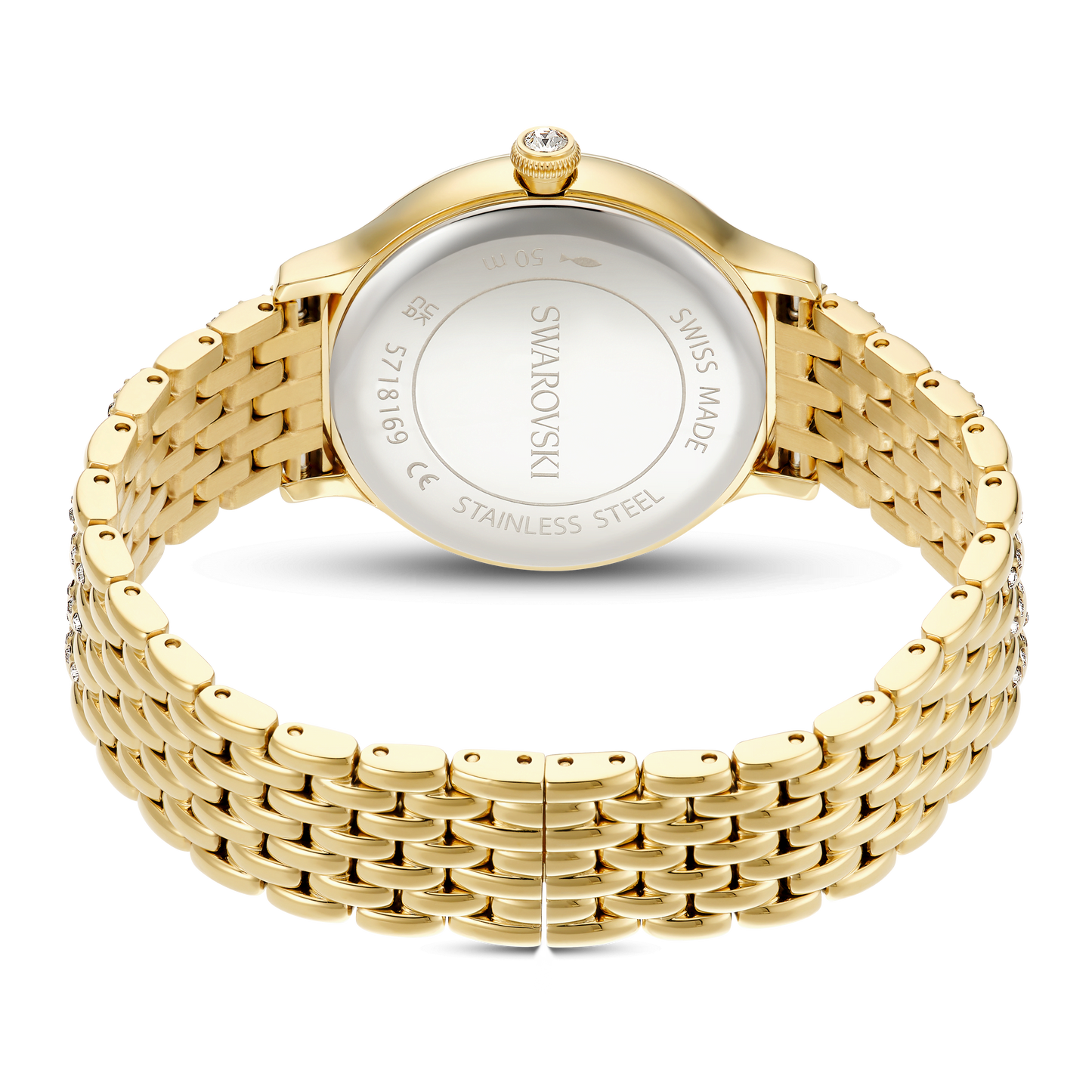Imber watch, Swiss Made, Metal bracelet, Gold tone, Gold-tone finish 5718169