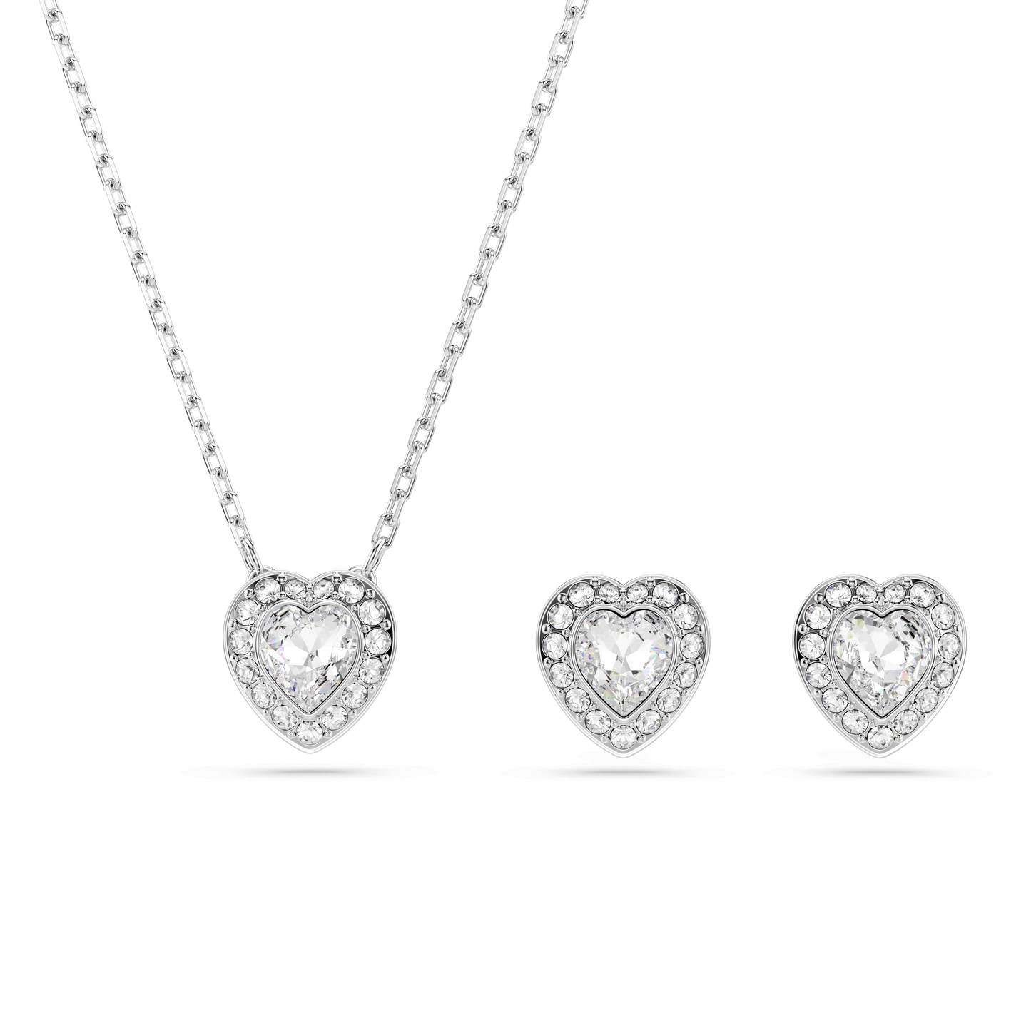 Ariana Grande x Swarovski set, Mixed cuts, Heart, White, Rhodium plated 5720849