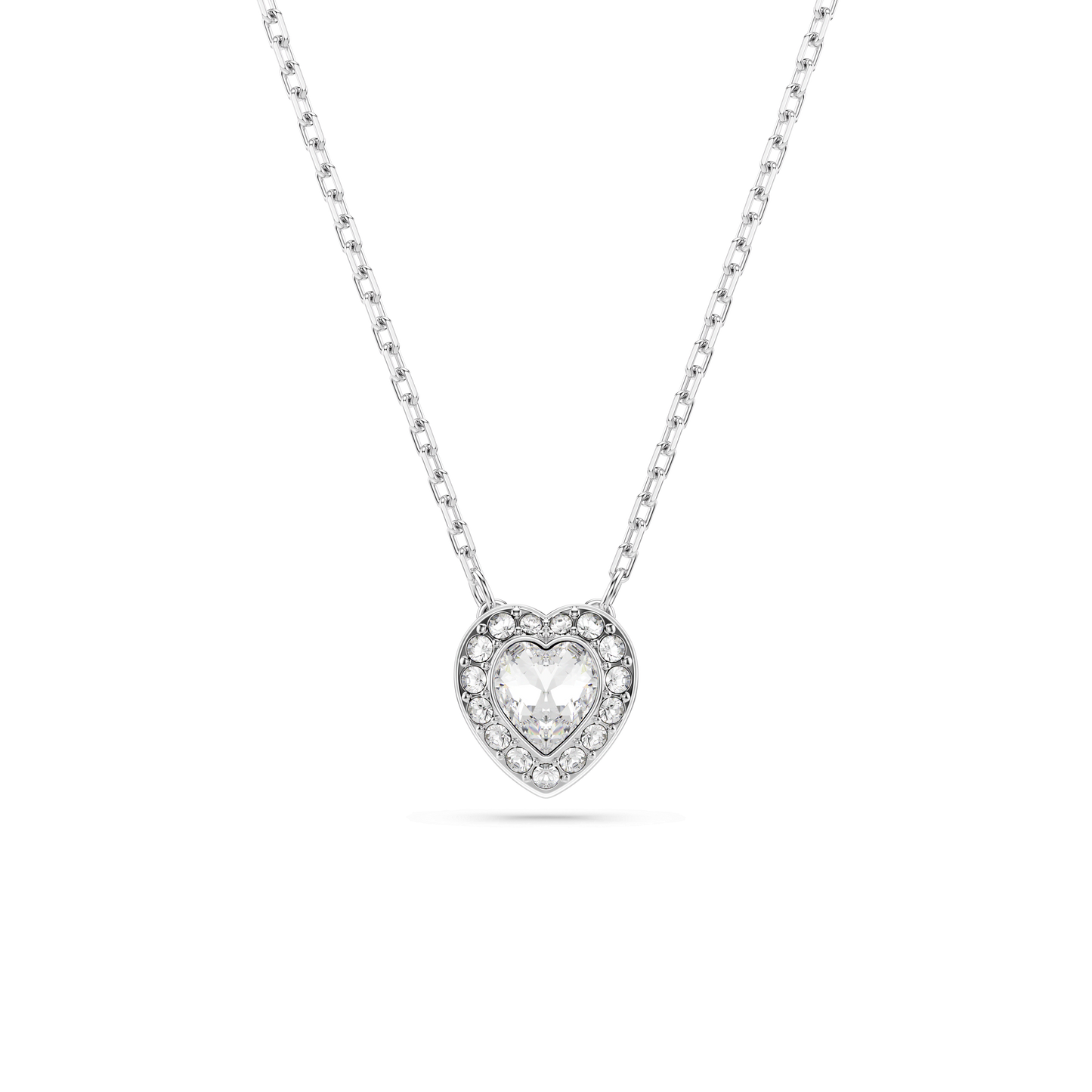 Ariana Grande x Swarovski pendant, Mixed cuts, Heart, White, Rhodium plated 5720852