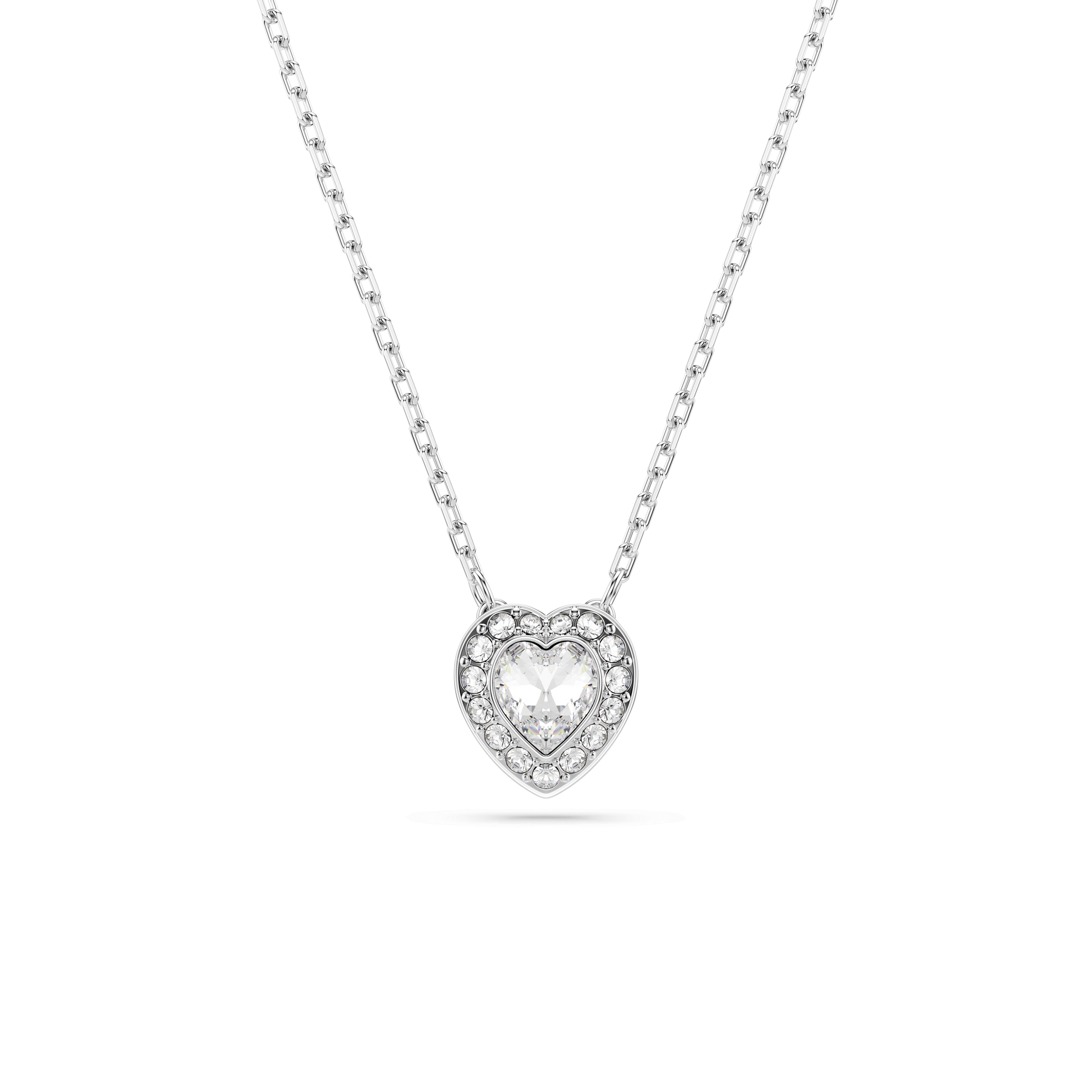 Ariana Grande x Swarovski pendant, Mixed cuts, Heart, White, Rhodium plated 5720852