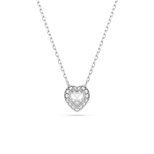 Ariana Grande x Swarovski pendant, Mixed cuts, Heart, White, Rhodium plated 5720852